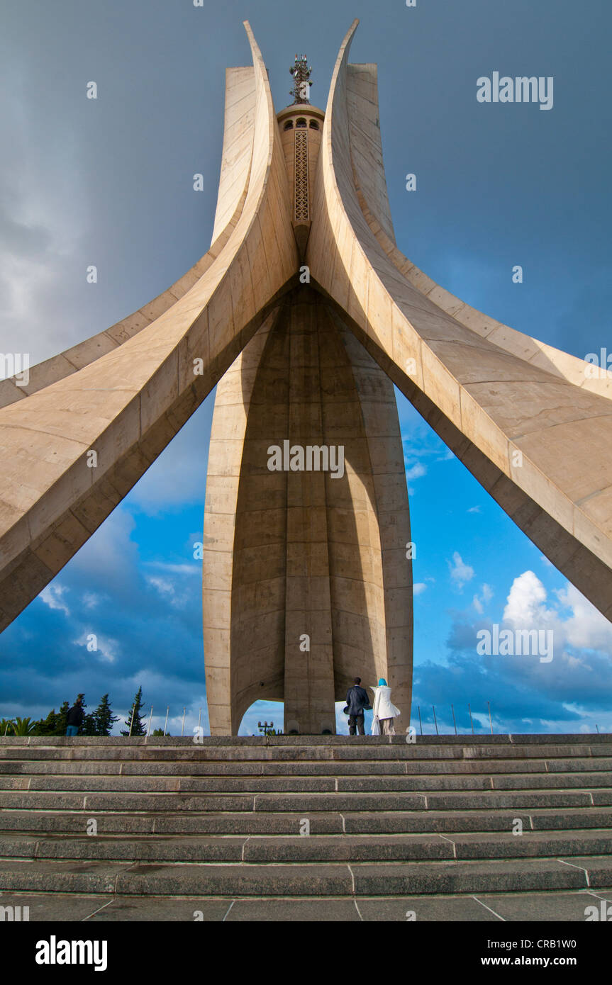 Das Monument der Märtyrer in Algier, Algerien, Afrika Stockfoto
