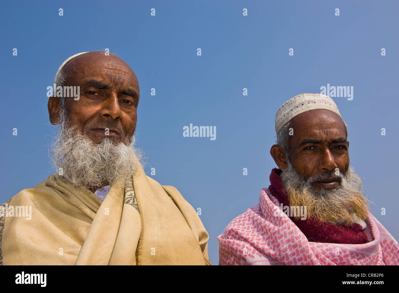 Porträt von alten Männern, Bangladesch, Asien Stockfoto