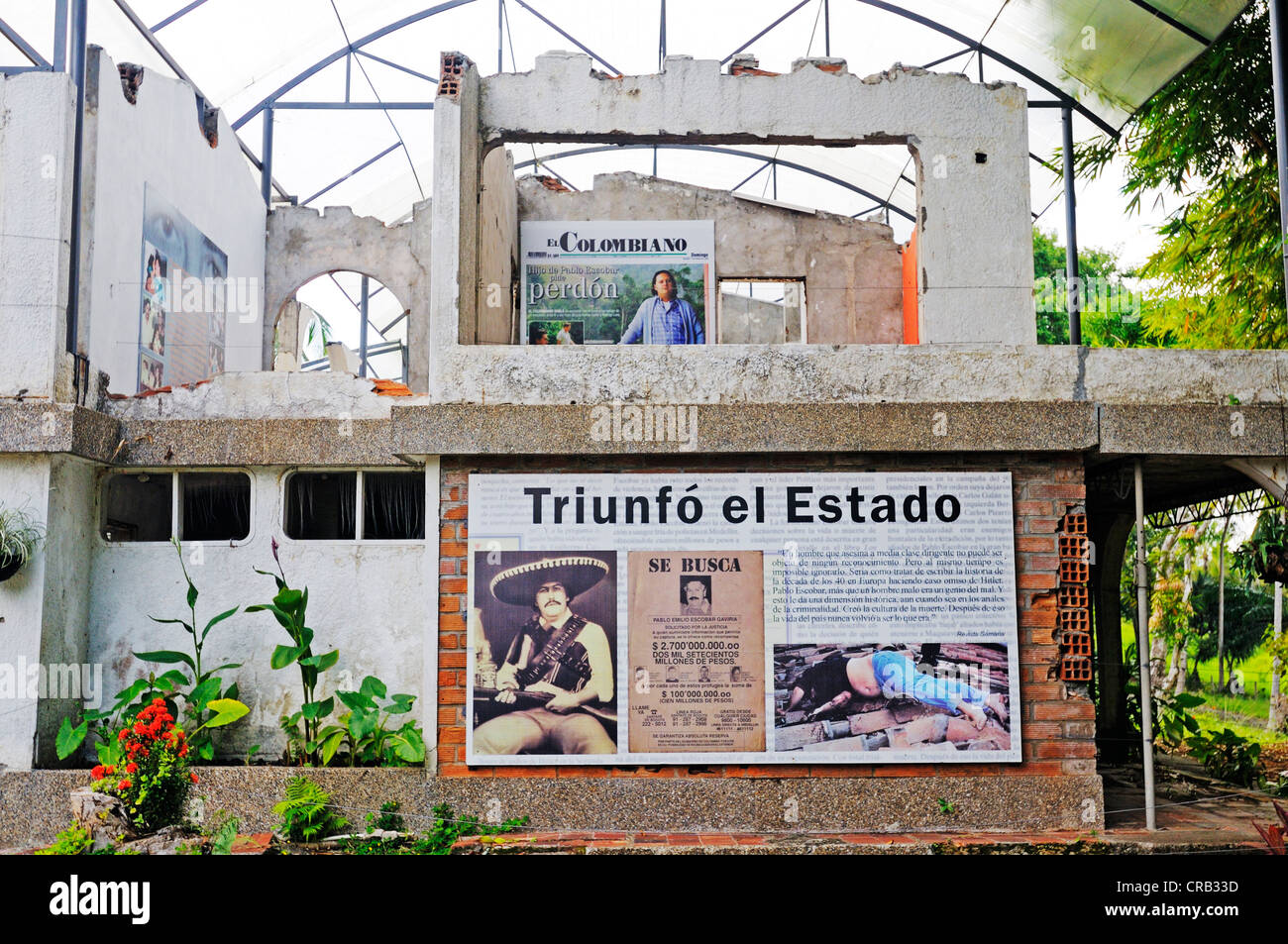 Museum und eine Gedenkstätte an die Hacienda Napoles, ehemaligen Gutshof der Drogenbaron Pablo Escobar, Leiter des Medellin-Kartells Stockfoto Museum und eine Gedenkstätte an die Hacienda Napoles, ehemaligen Gutshof der Drogenbaron Pablo Escobar, Leiter des Medellin-Kartells Stockfoto