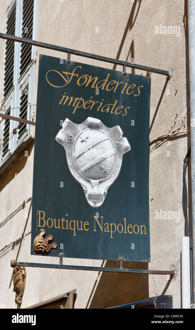 Geburtsort von Napoleon Bonaparte, Napoleon i., Bonaparte Haus, Ajaccio, Korsika, Frankreich Stockfoto