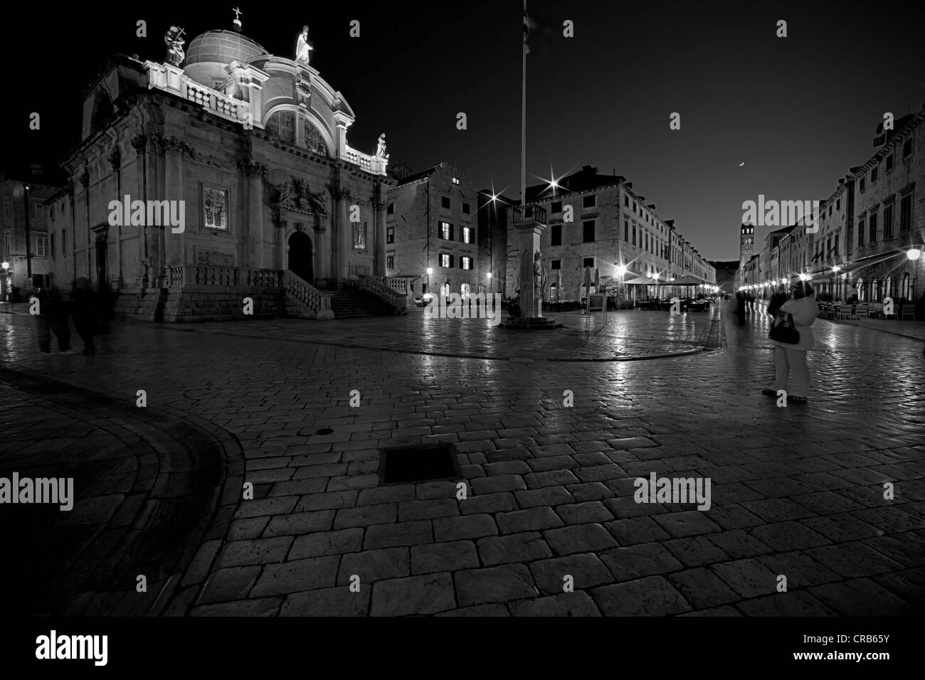 St. Blasius-Kirche in der Altstadt von Dubrovnik entfernt, UNESCO-Weltkulturerbe, Mitteldalmatien, Dalmatien, Adriaküste Stockfoto