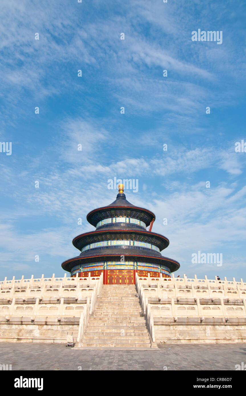 Halle des Gebets für gute Ernten, Himmelstempel, UNESCO World Heritage Site, Bejing, China, Asien Stockfoto