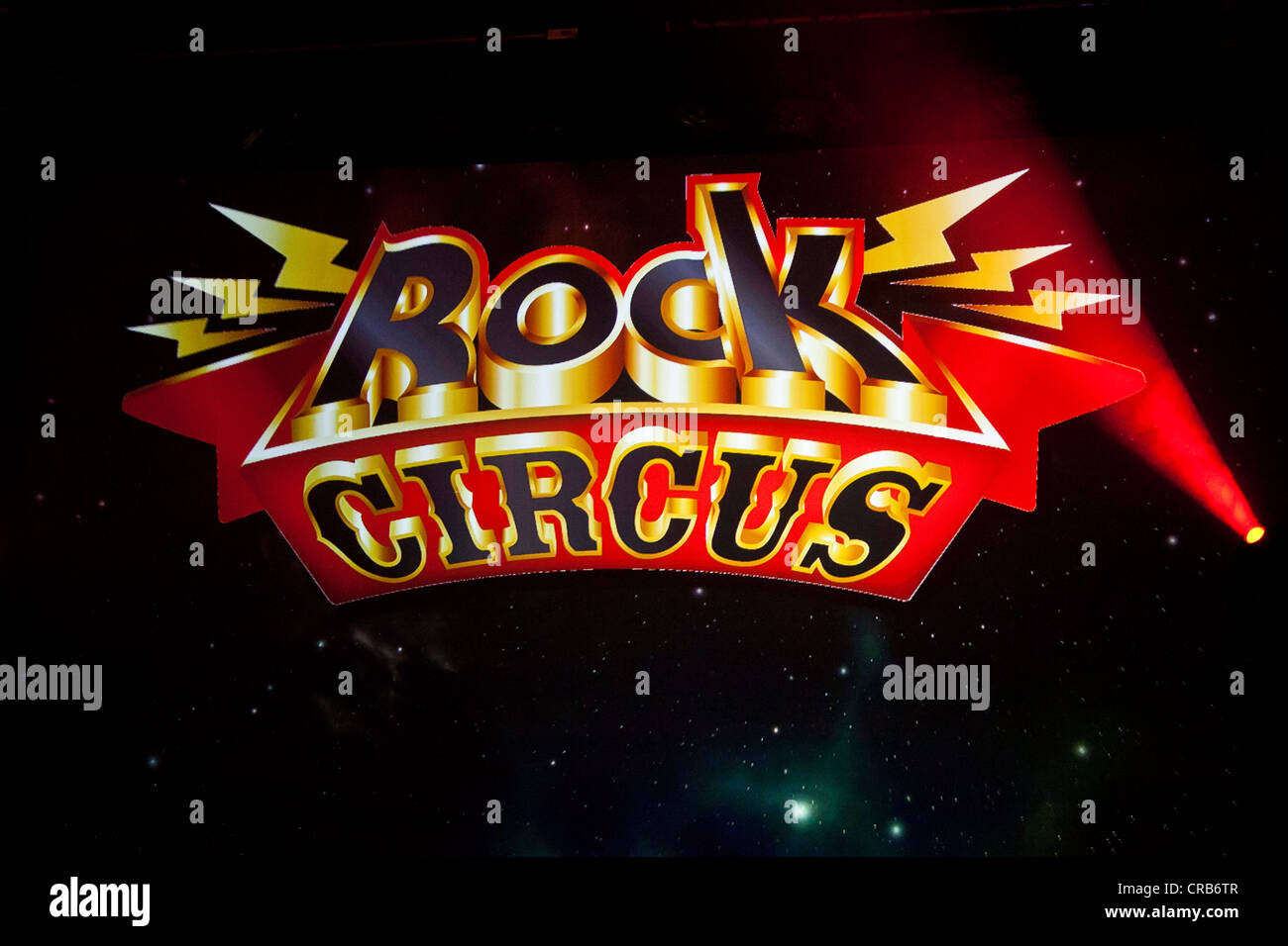 Rock Circus, Logo, Das Zelt, Veranstaltungsort, Rock Circus in Luzern, Schweiz, Europa Stockfoto