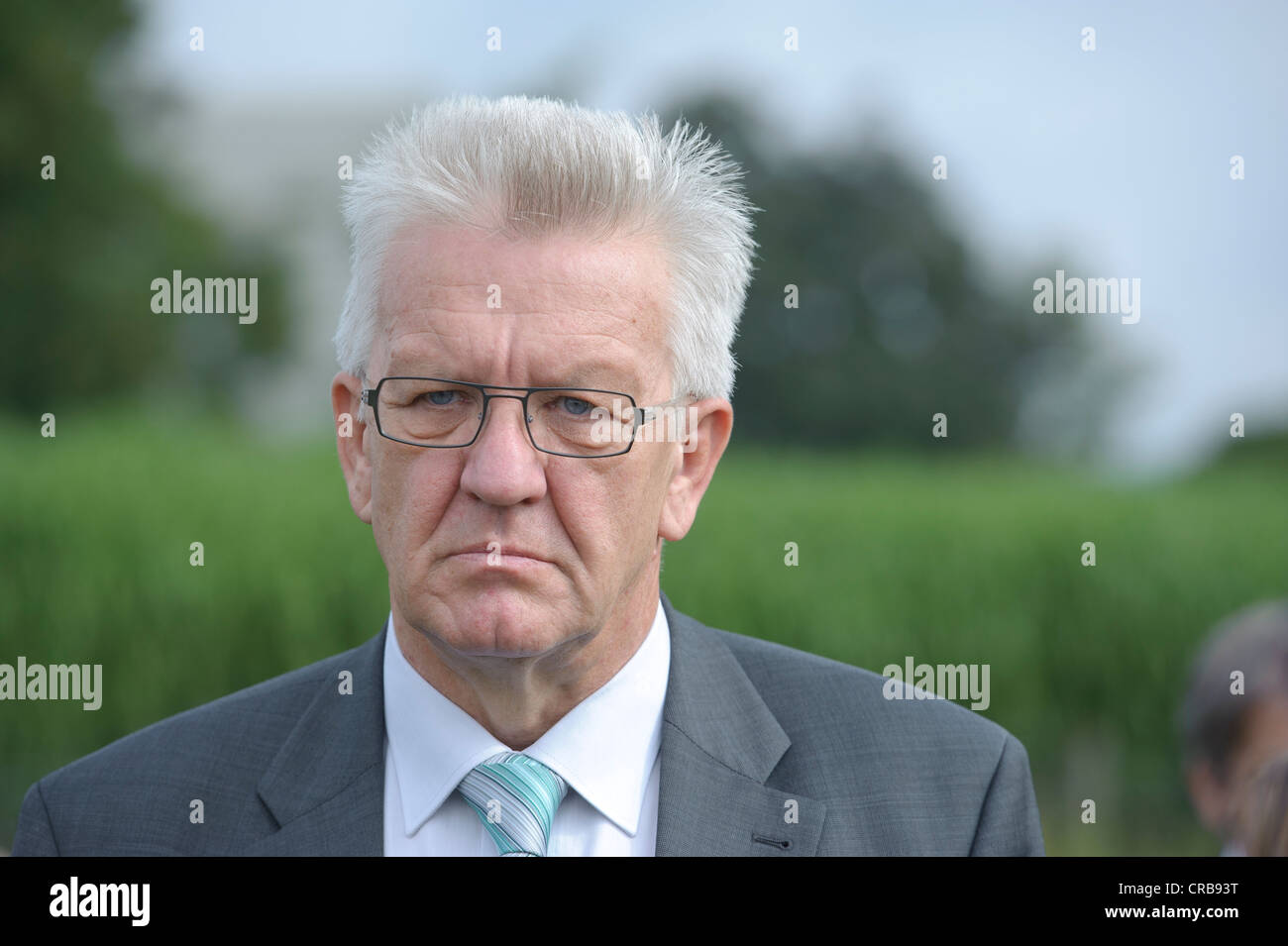 Porträt, Winfried Kretschmann, Ministerpräsident von Baden-Württemberg, Bündnis 90/die grünen, Hohenheim, Baden-Württemberg Stockfoto