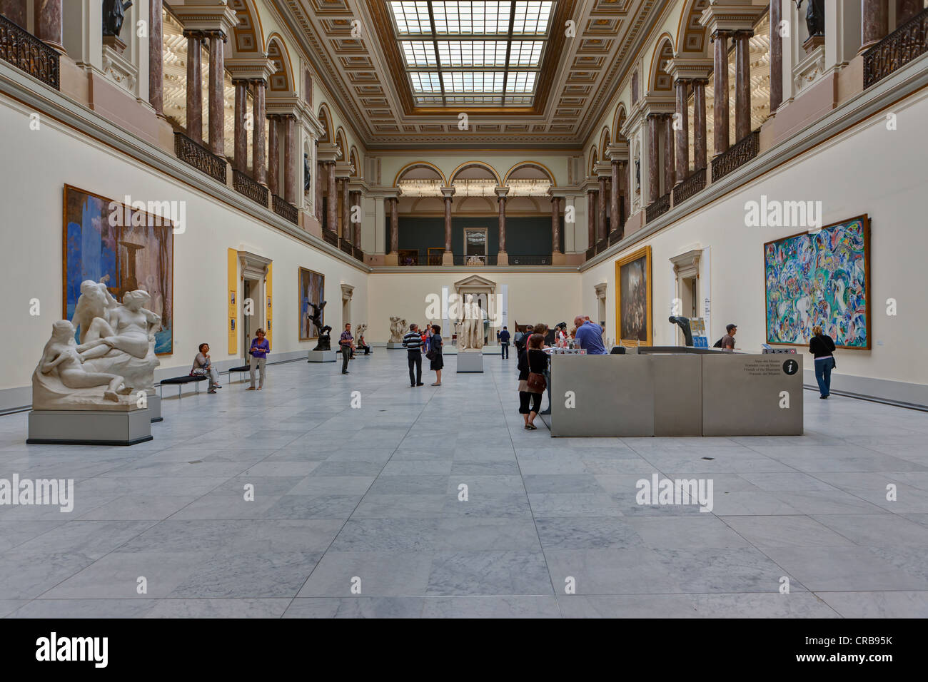 Königliche Museen der schönen Künste von Belgien, Musées Royaux des Beaux-Arts de Belgique, Rue du Musée, Brüssel, Belgien Stockfoto