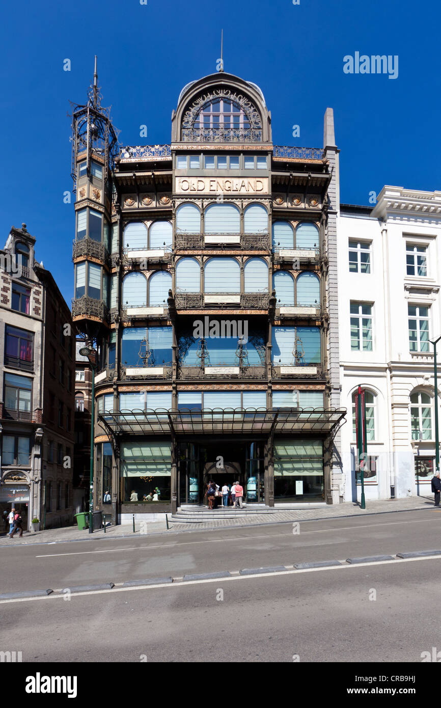 Museum für Musikinstrumente, Grands Magasins Old England Kaufhaus, Jugendstil, Brüssel, Belgien, Europa Stockfoto
