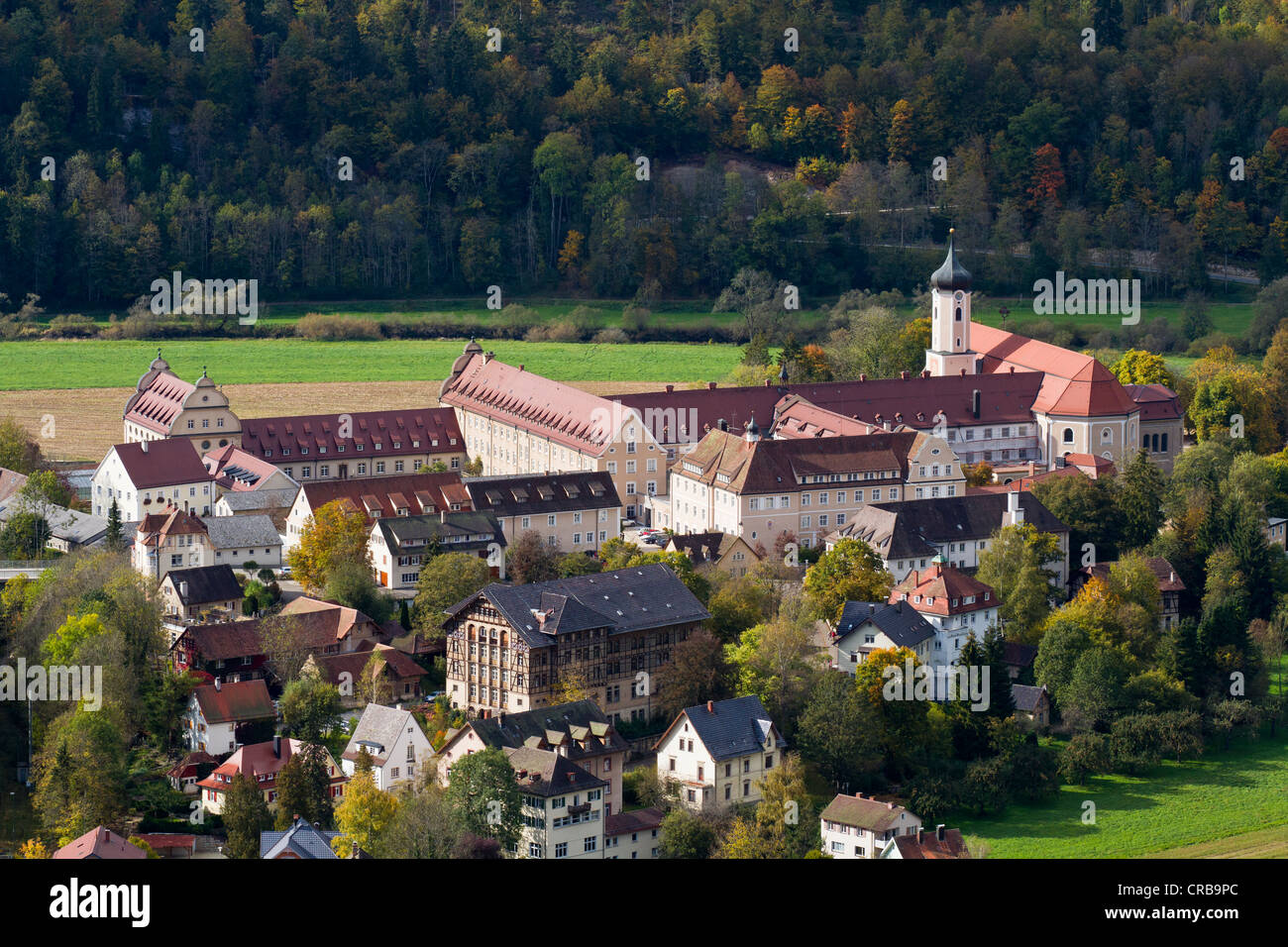 Kloster Beuron Kloster, obere Donautal, Landkreis Sigmaringen District, Baden-Württemberg, Deutschland, Europa Stockfoto