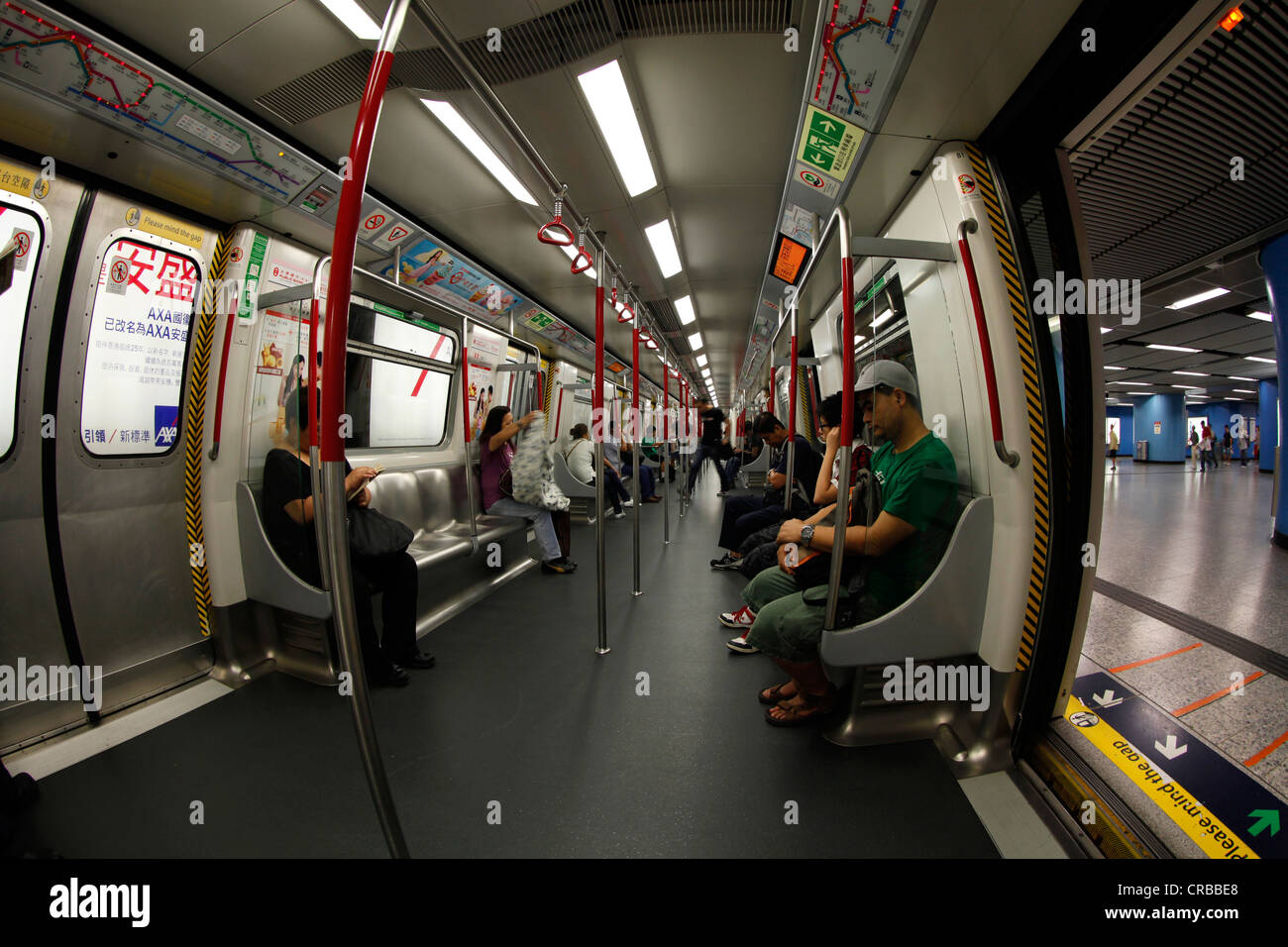 Mass Transit Railway, MTR, u-Bahn in Hong Kong, Hong Kong spezielle Administrative Region der Volksrepublik China, Asien Stockfoto