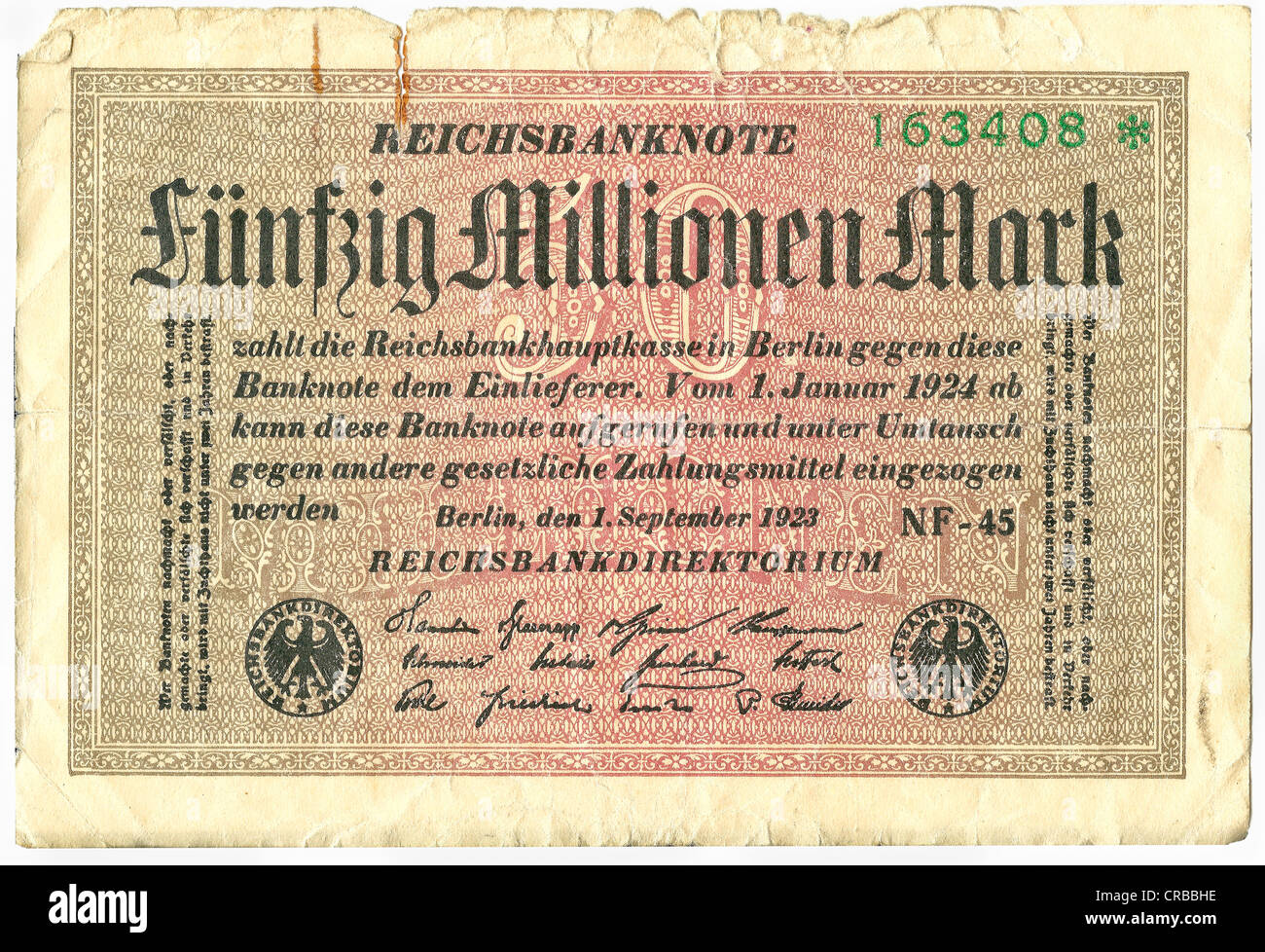 Alte Banknote Stockfotos Und Bilder Kaufen Alamy