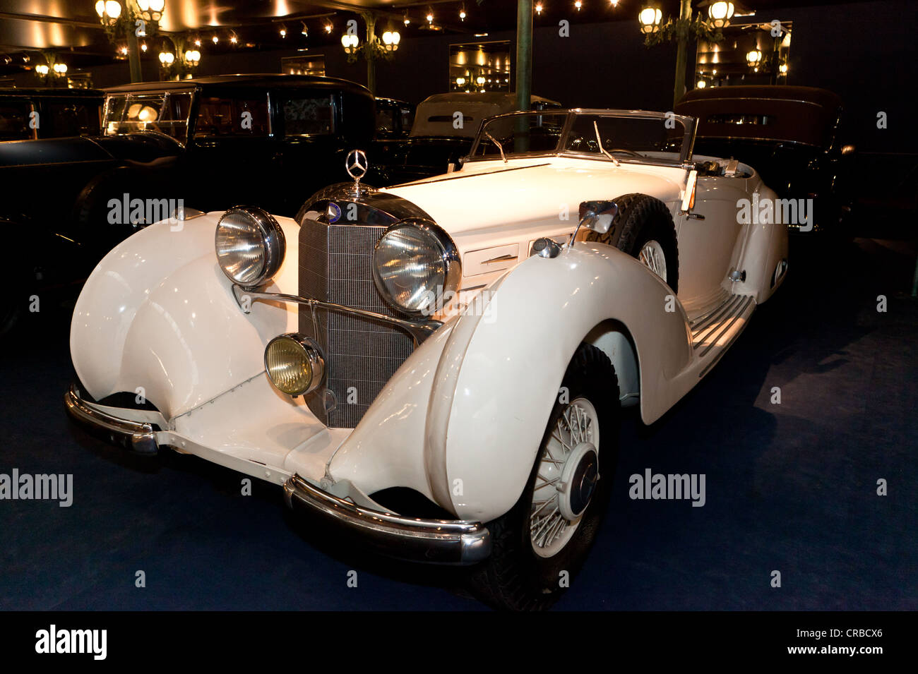 Mercedes Benz Cabrio 540k, Baujahr 1938, Deutschland, Sammlung Schlumpf, Cité de l ' Automobile, Musée National Stockfoto