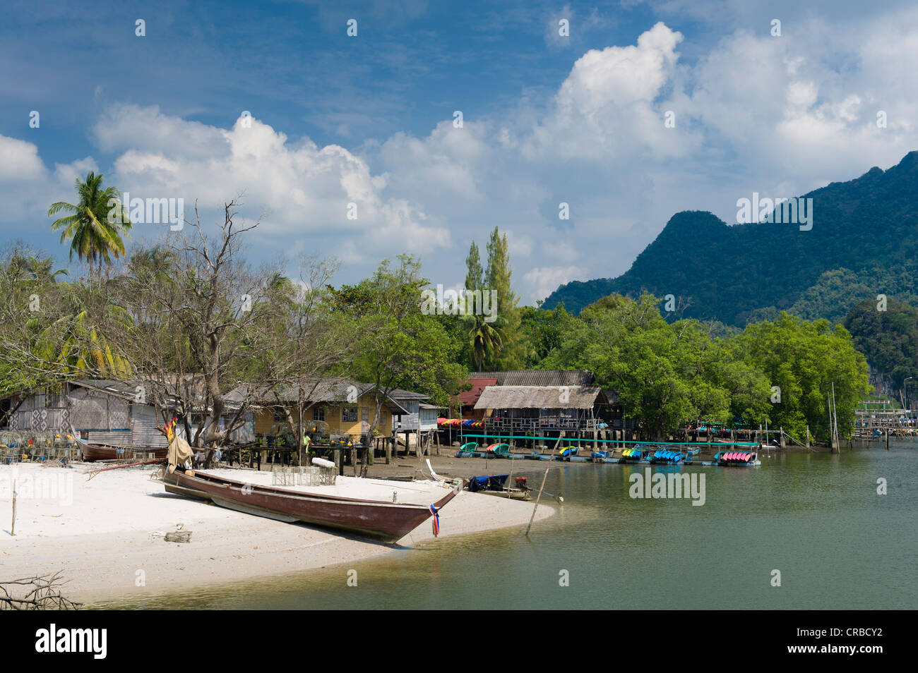 Angeln Dorf Ao Tha Len, Krabi, Thailand, Asien Stockfoto