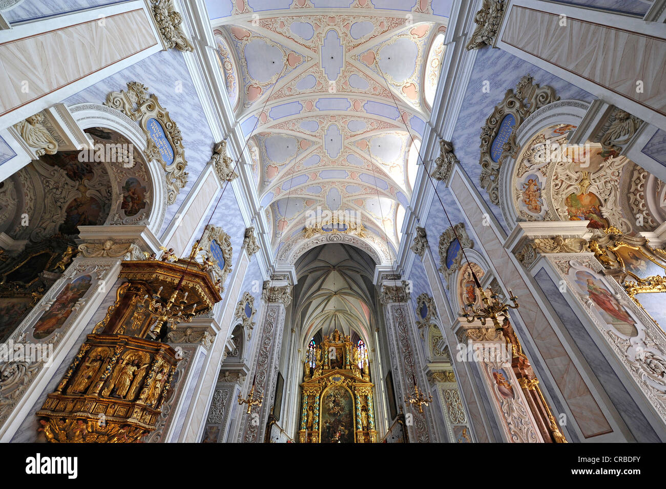 Hochaltar der Mariä Himmelfahrt von Johann Andreas Wolff, Hochaltar, Kloster Kirche von Goettweig Abbey, Goettweiger Berg Stockfoto