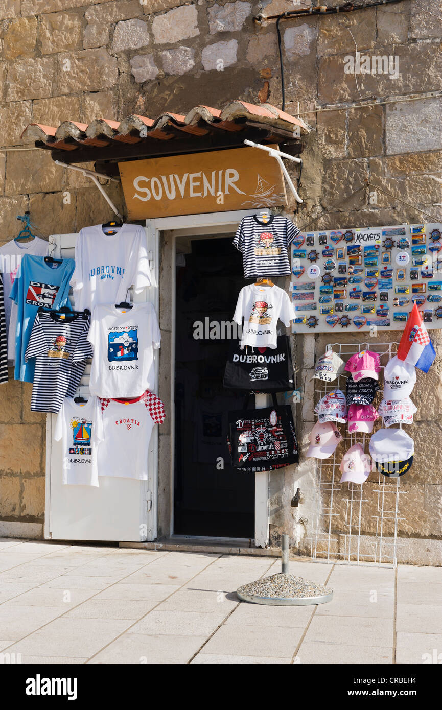 Souvenir Shop, Dubrovnik, Dalmatien, Kroatien, Europa Stockfoto, Bild