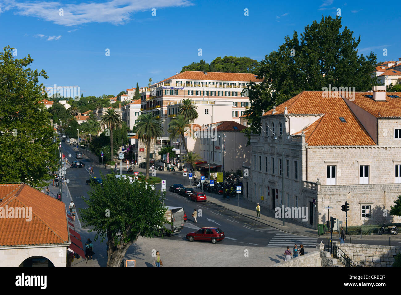 Hilton Hotel, Haufen, Dubrovnik, Dalmatien, Kroatien, Europa Stockfoto