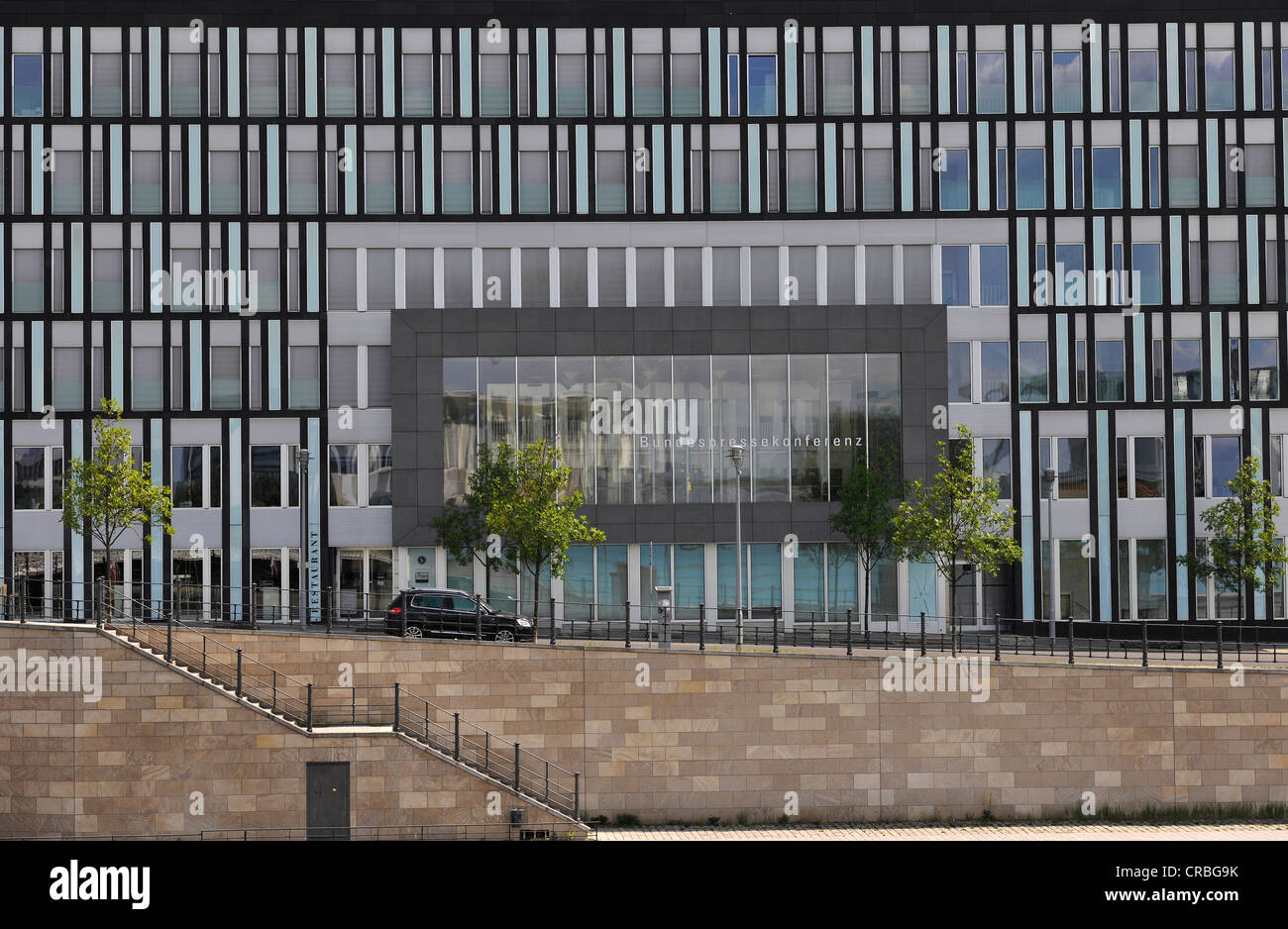 Bundes-Pressekonferenz Gebäude, Regierungsviertel, Berlin, Deutschland, Europa, PublicGround Stockfoto