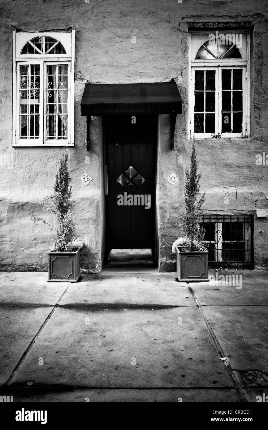 Haustür, Greenwich Village, Manhattan, New York City, New York, USA Stockfoto