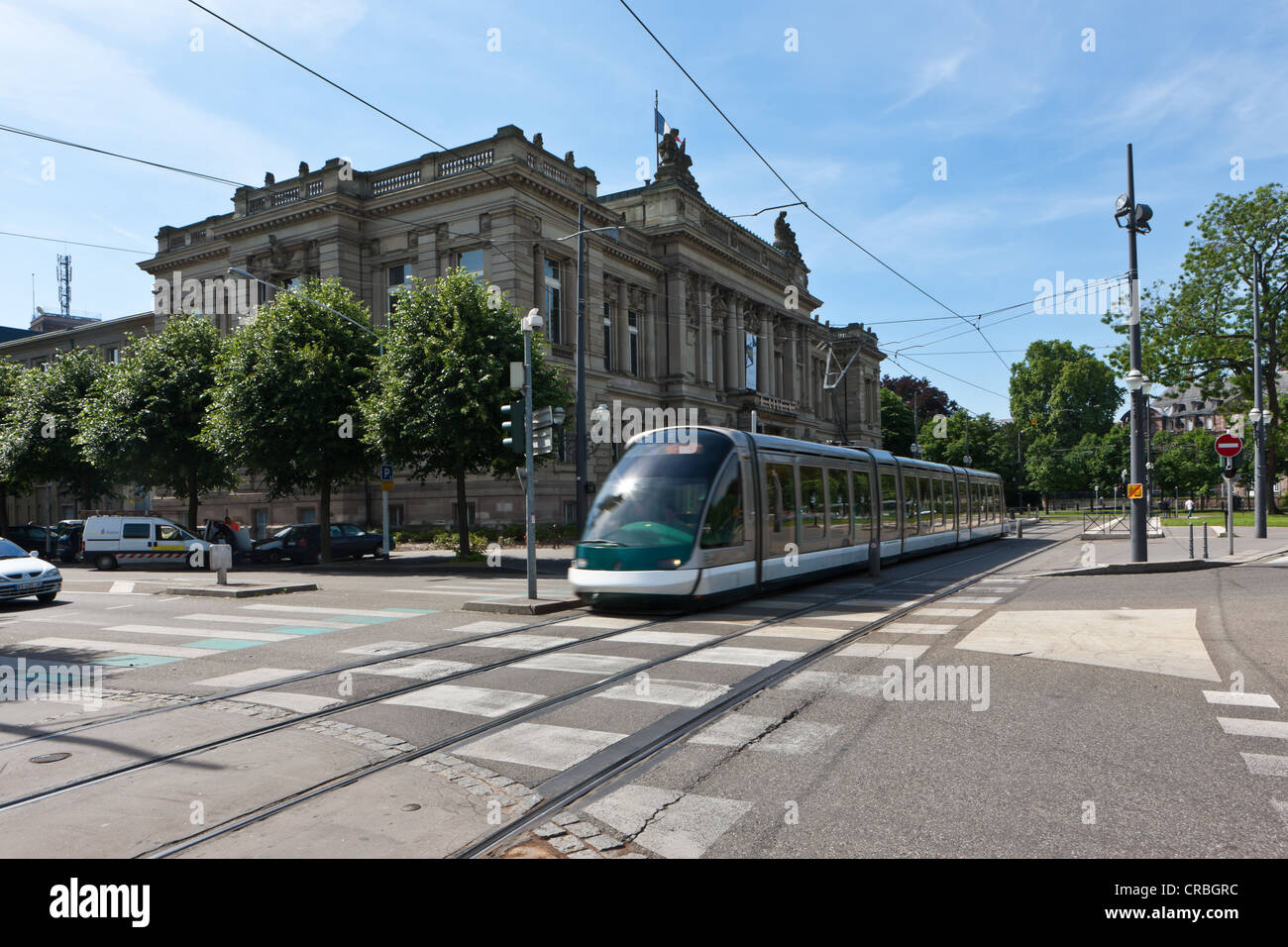 Nationalbibliothek am Place De La République, Straßburg, Elsass, Frankreich, Europa Stockfoto