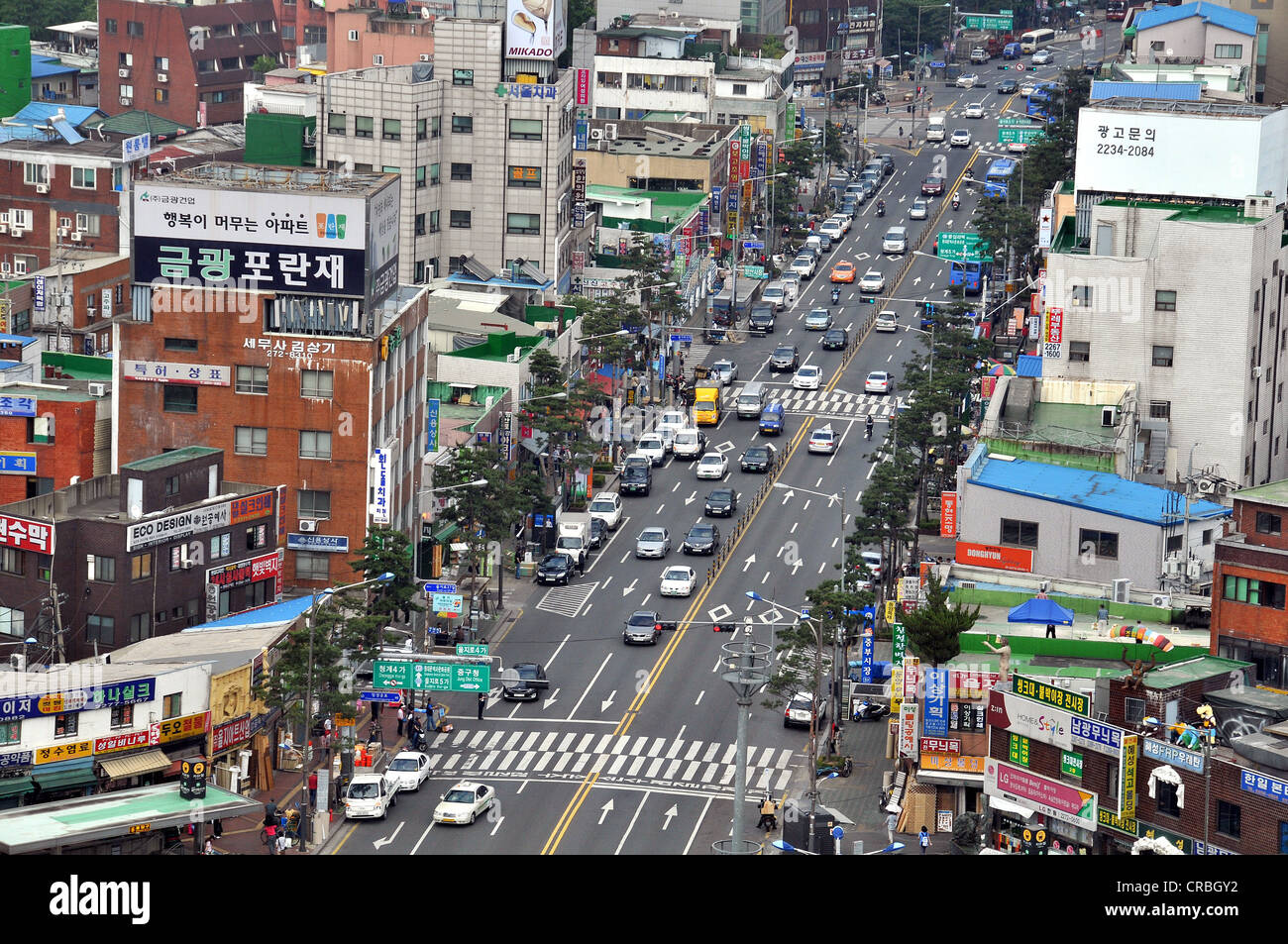 Straßenszene in Seoul Südkorea Asien Stockfoto