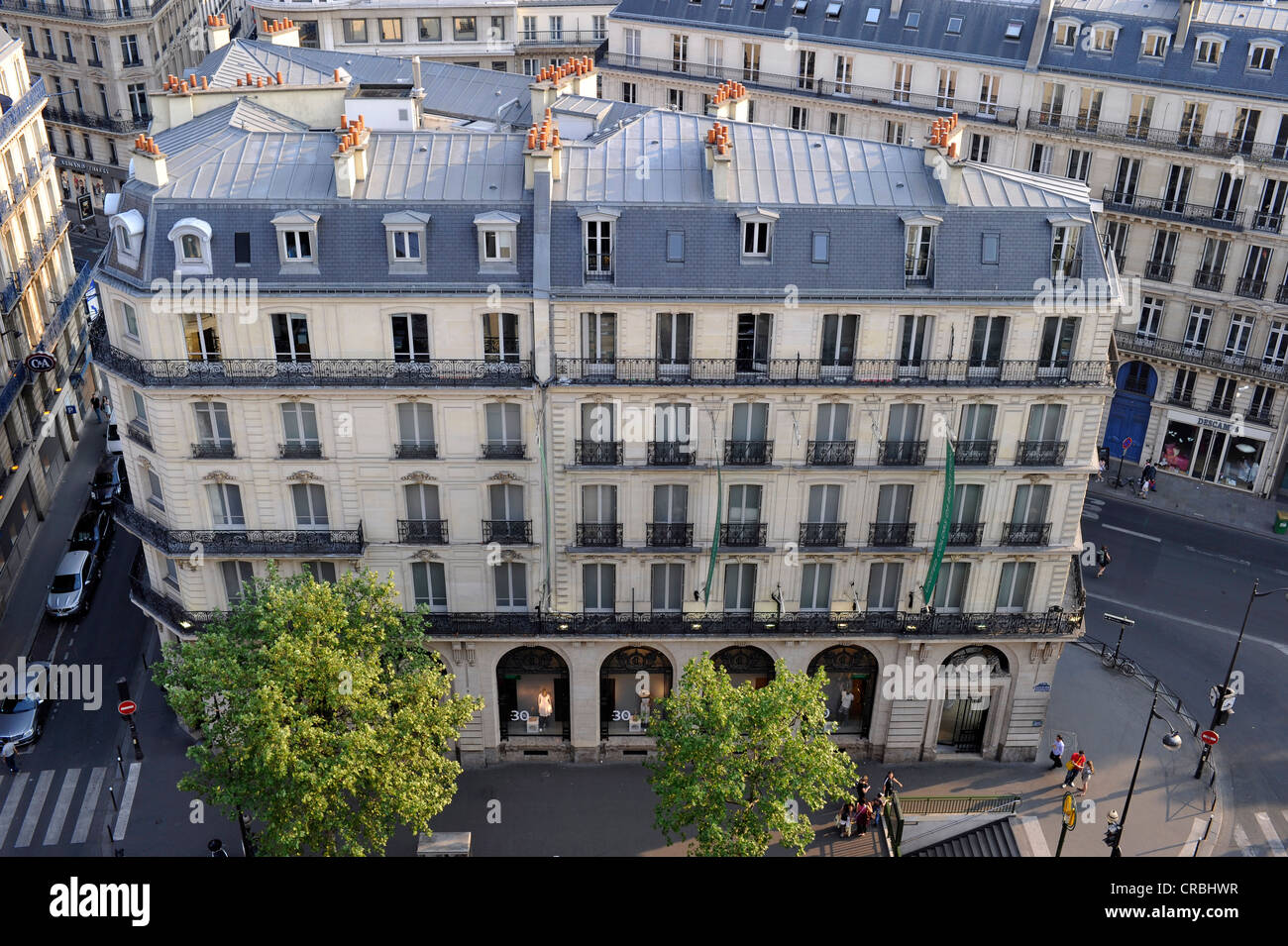 Sehen Sie sich auf eine Wohnung Haus, Paris, Frankreich, Europa Stockfoto