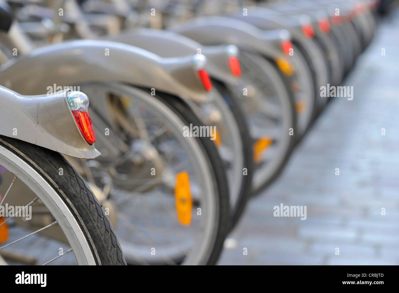 VELIB Fahrrad Verleih Station, Paris, Frankreich, Europa Stockfoto