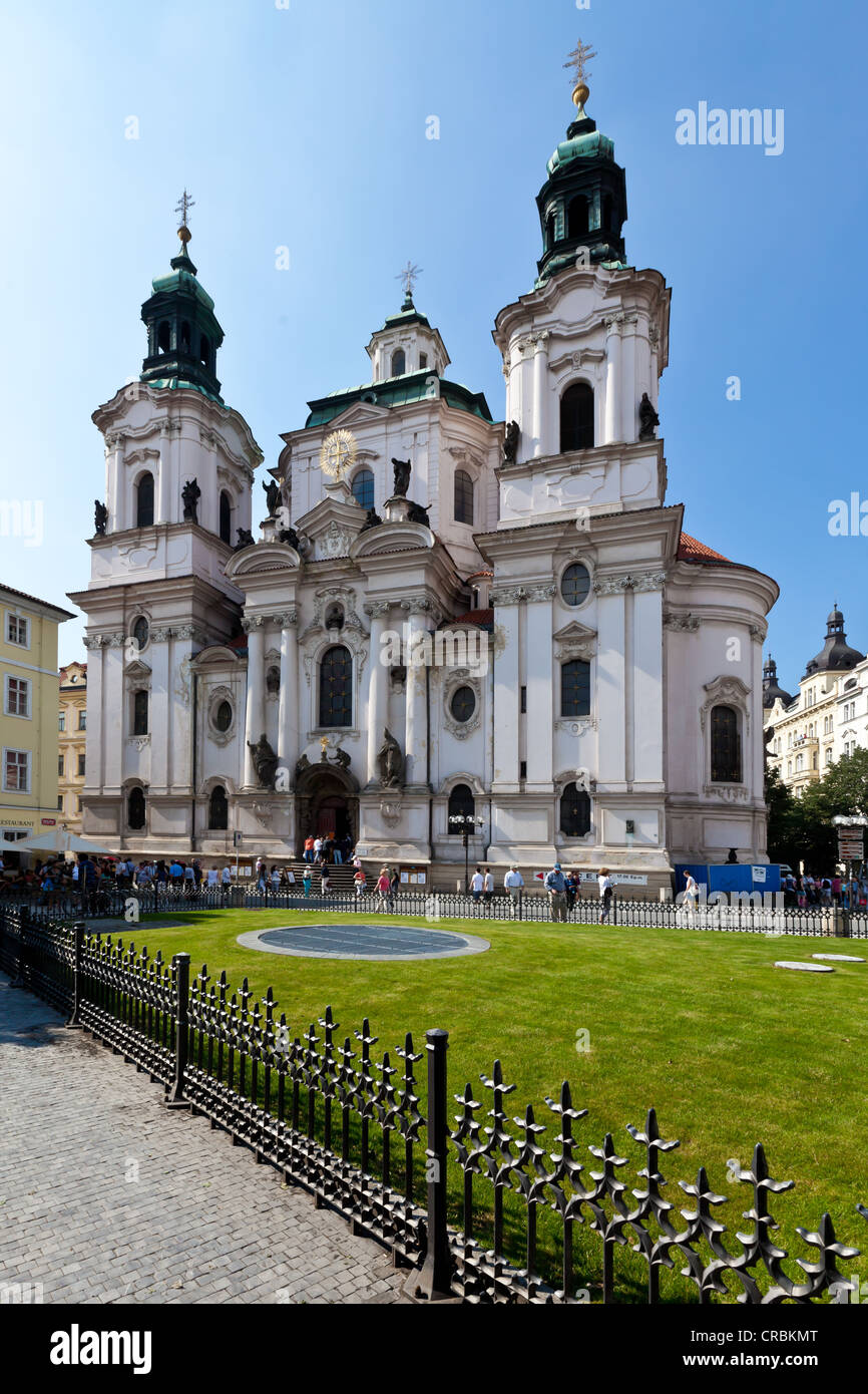St. Nikolaus Kirche, Prag, Tschechische Republik, Europa Stockfoto