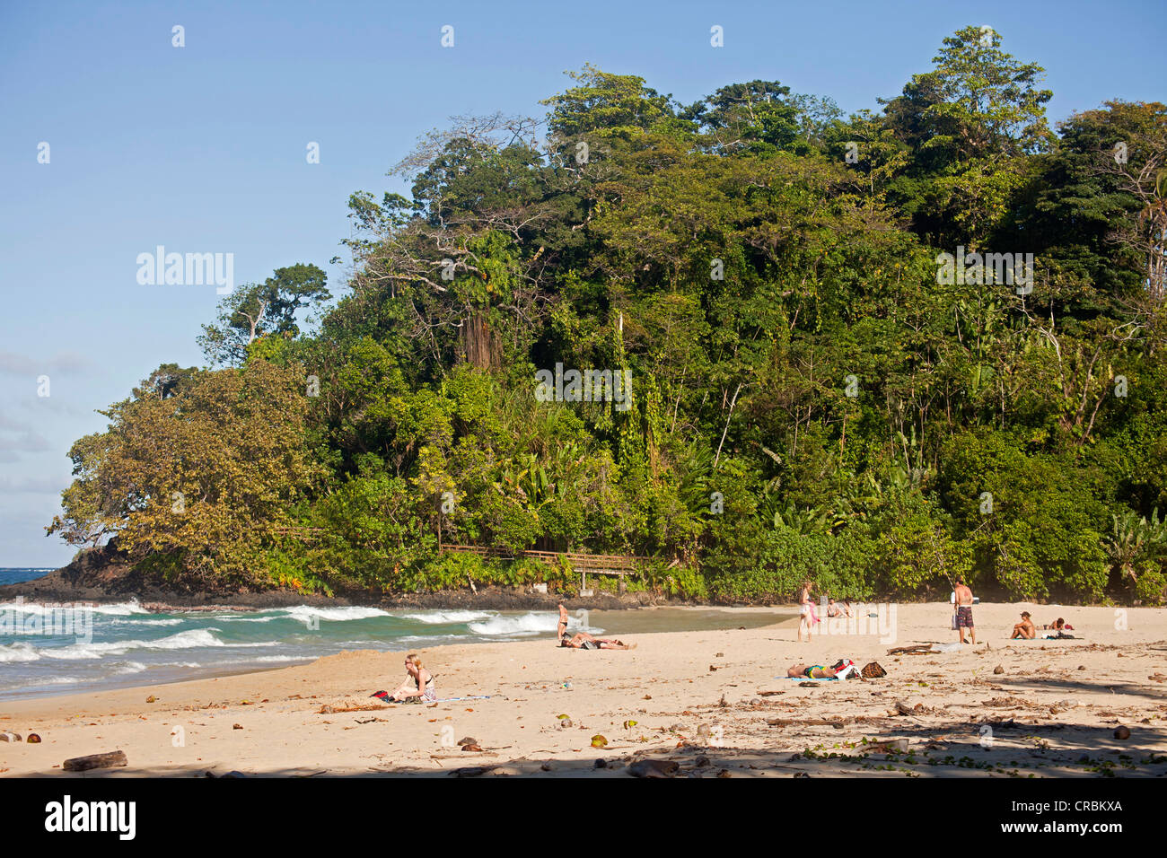 Red Frog Beach auf der Insel Bastimentos, Archipel Bocas del Toro, Panama, Mittelamerika Stockfoto