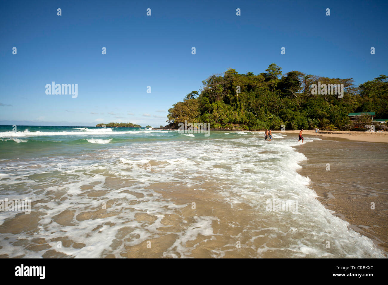 Red Frog Beach auf der Insel Bastimentos, Archipel Bocas del Toro, Panama, Mittelamerika Stockfoto