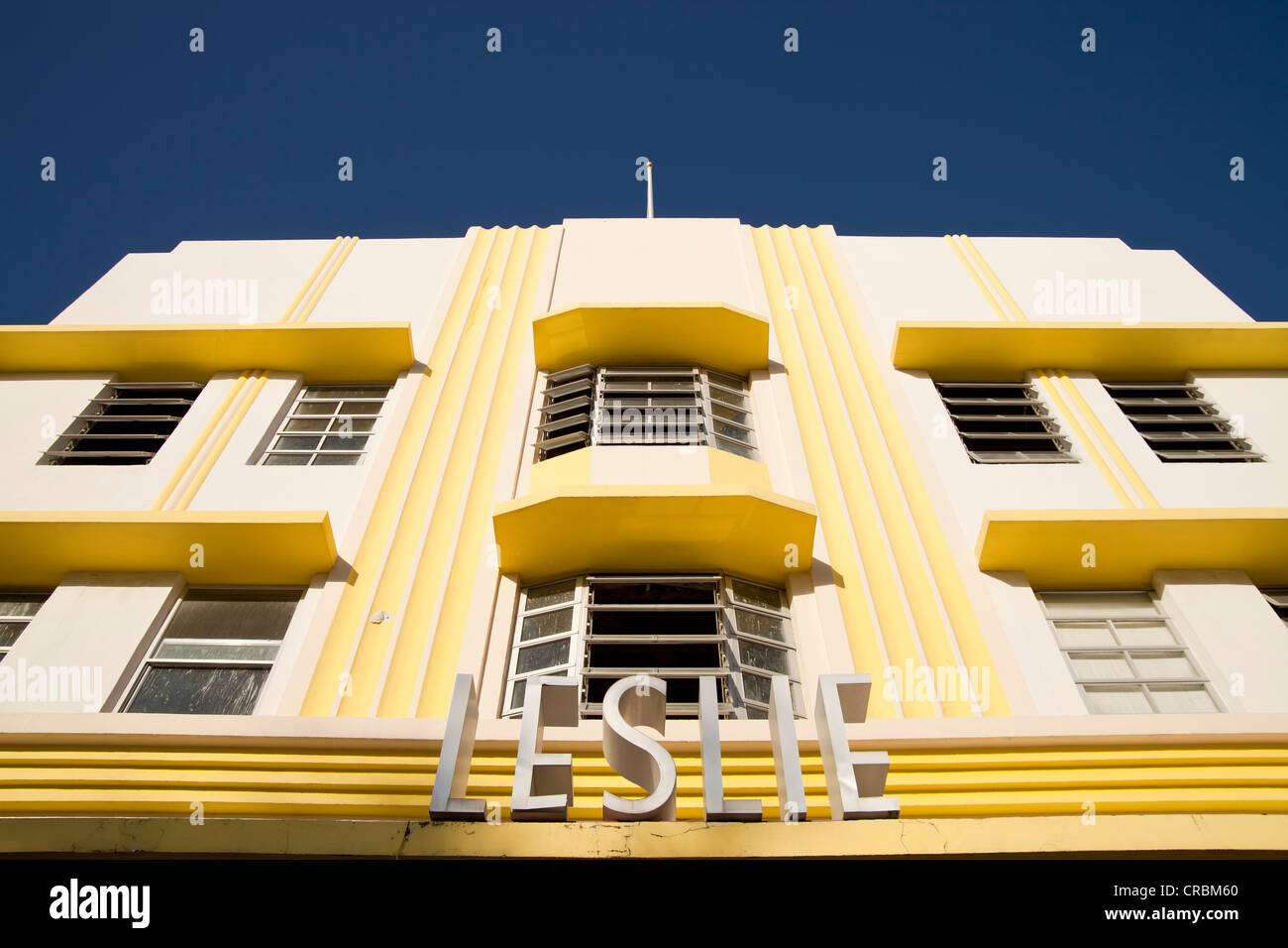 Leslie Art-Deco-Hotel, South Beach, Miami, Florida, USA Stockfoto