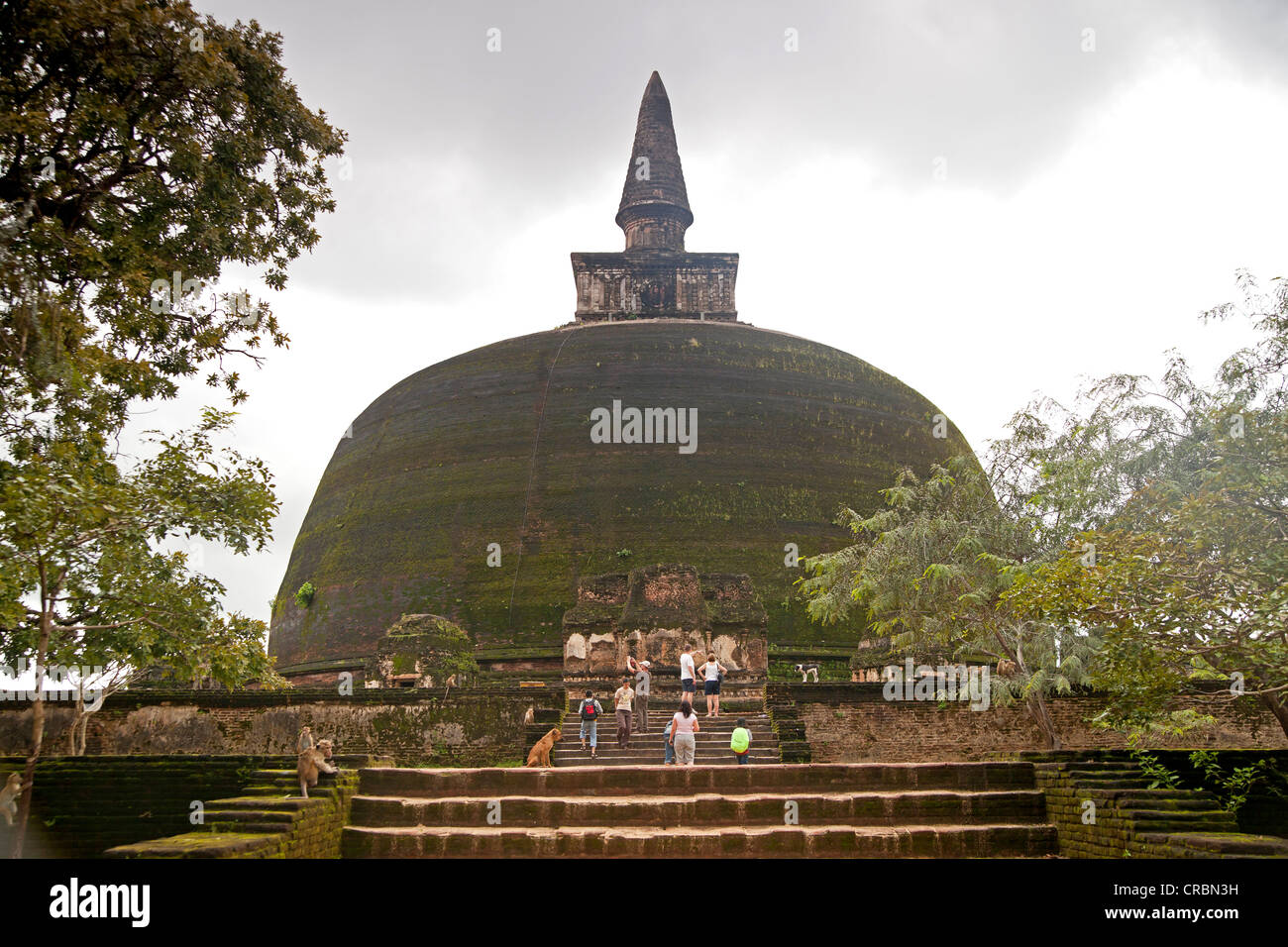 Dagoba Kiri Vihara Stupa in den Ruinen von Polonnaruwa, UNESCO World