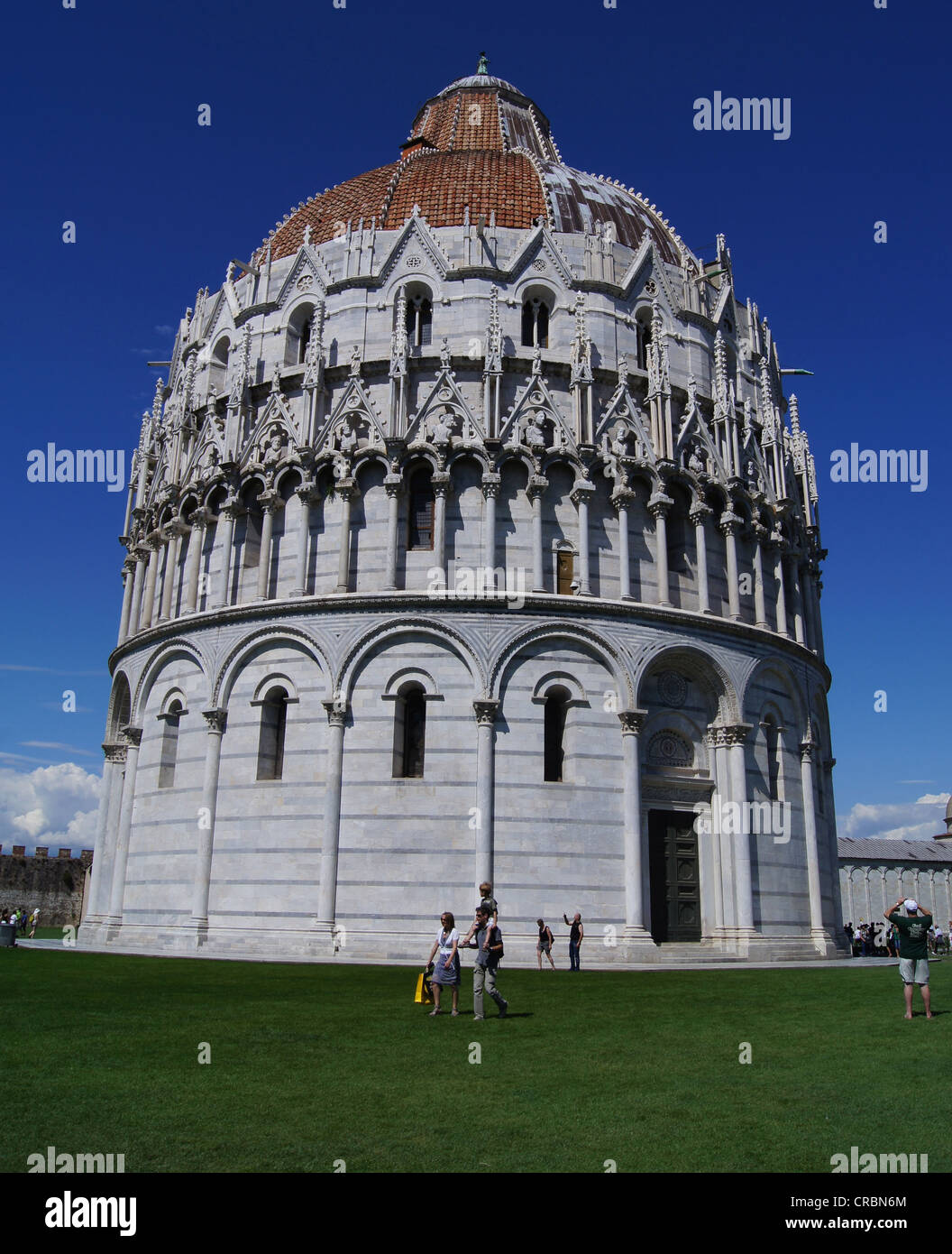 Das Baptisterium des Heiligen Johannes in Pisa, Italien Stockfoto