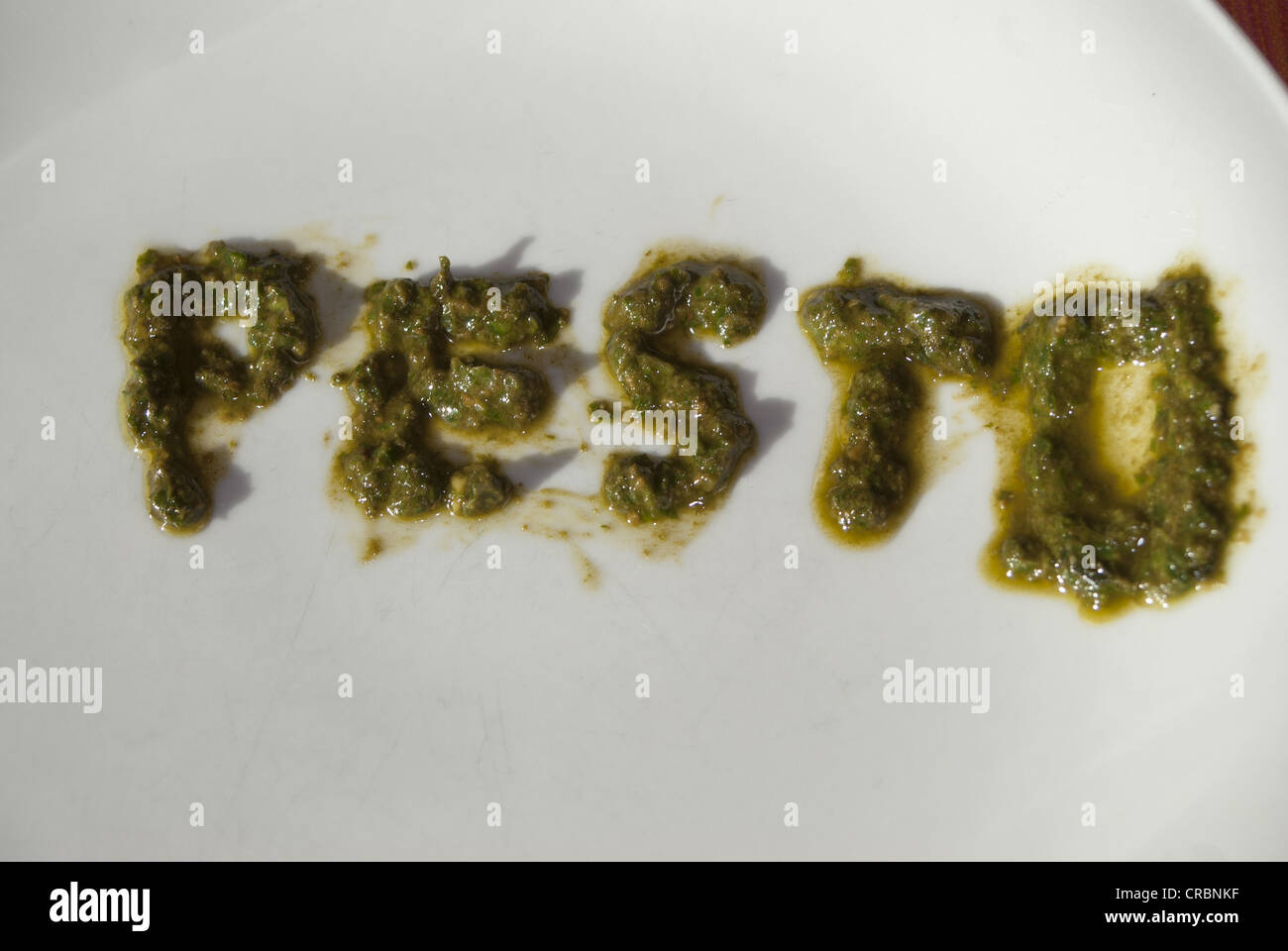 Pesto Alla Genovese typisch italienischen Gewürz Stockfoto