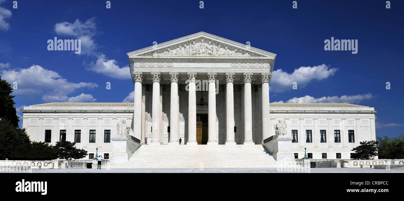 US Supreme Court, Kapitol, Washington DC, District Of Columbia, Vereinigte Staaten von Amerika, USA, PublicGround Stockfoto