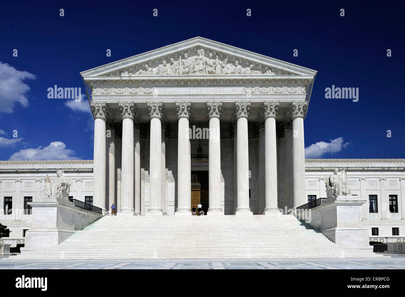 US Supreme Court, Kapitol, Washington DC, District Of Columbia, Vereinigte Staaten von Amerika, USA, PublicGround Stockfoto