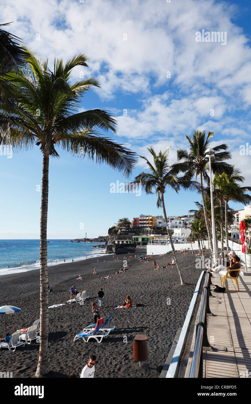 Playa de Puerto Naos, La Palma, Kanarische Inseln, Spanien, Europa, PublicGround Stockfoto