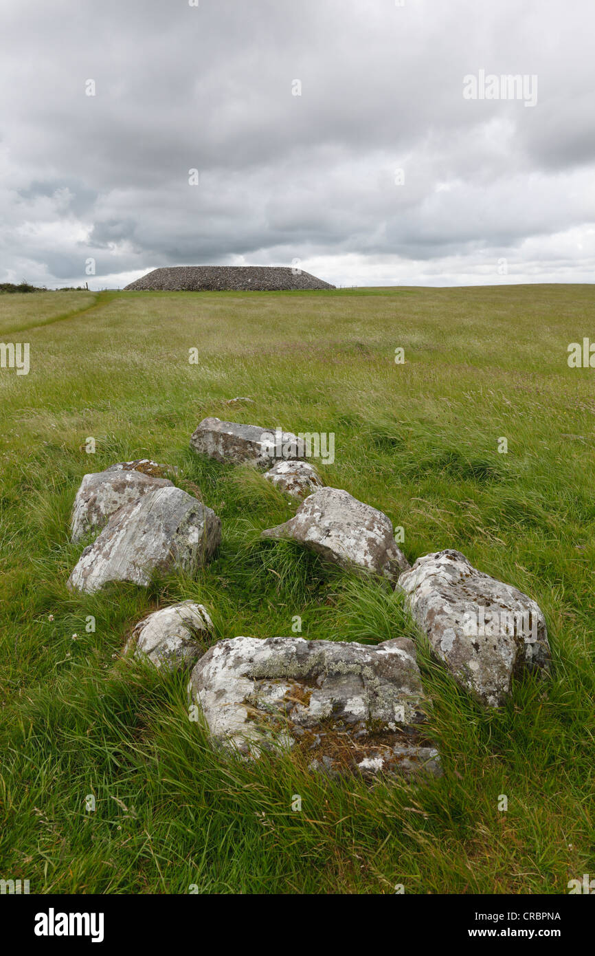 Megalith Website Carrowmore Megalith Friedhof, County Sligo, Connacht, Irland, Europa Stockfoto