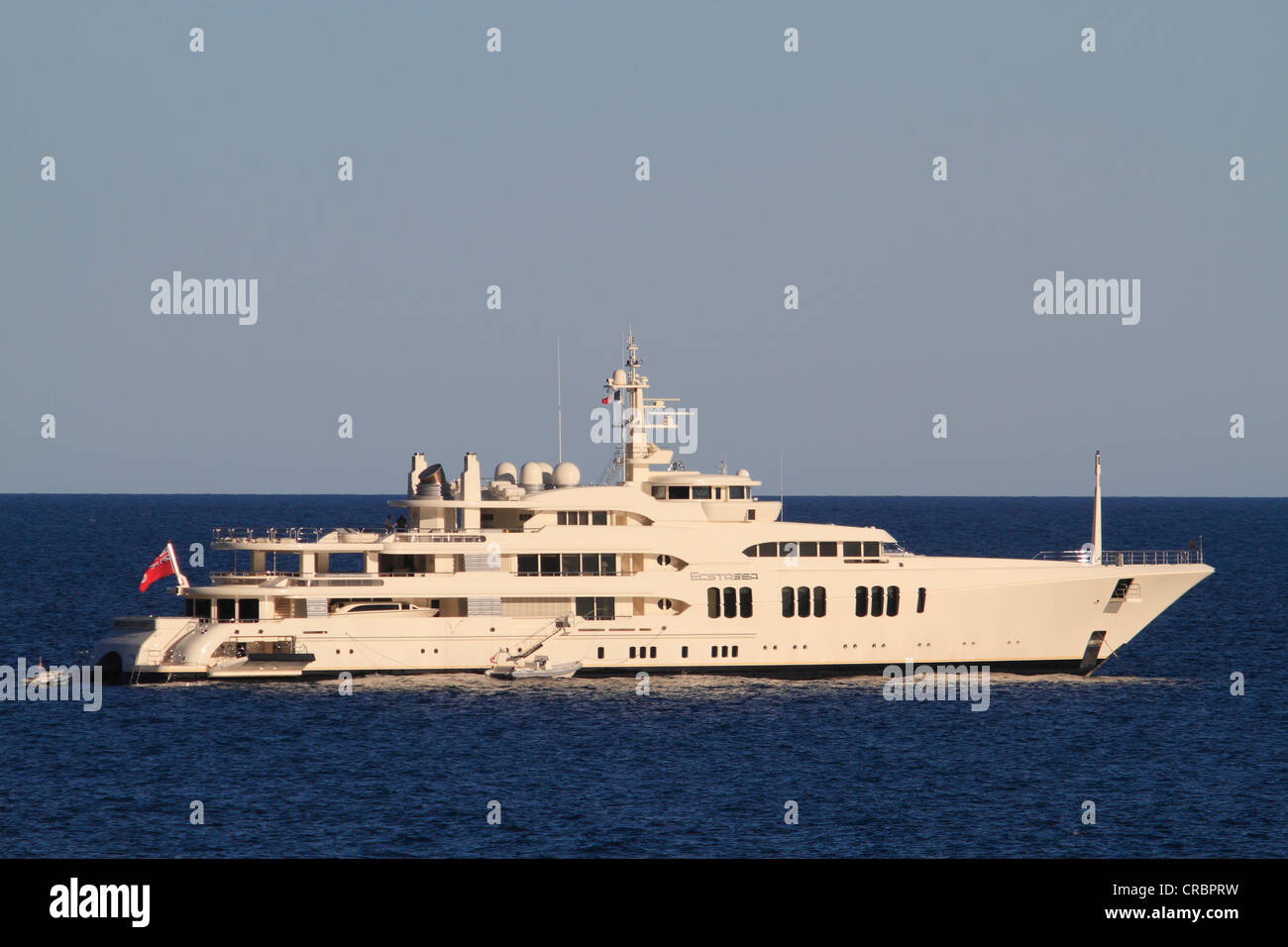 Motoryacht 'Ecstasea', kleinste und schnellste Yacht der Flotte von Roman Abramovich, Länge 85,95 m, Baujahr 2004 durch die Werft Stockfoto