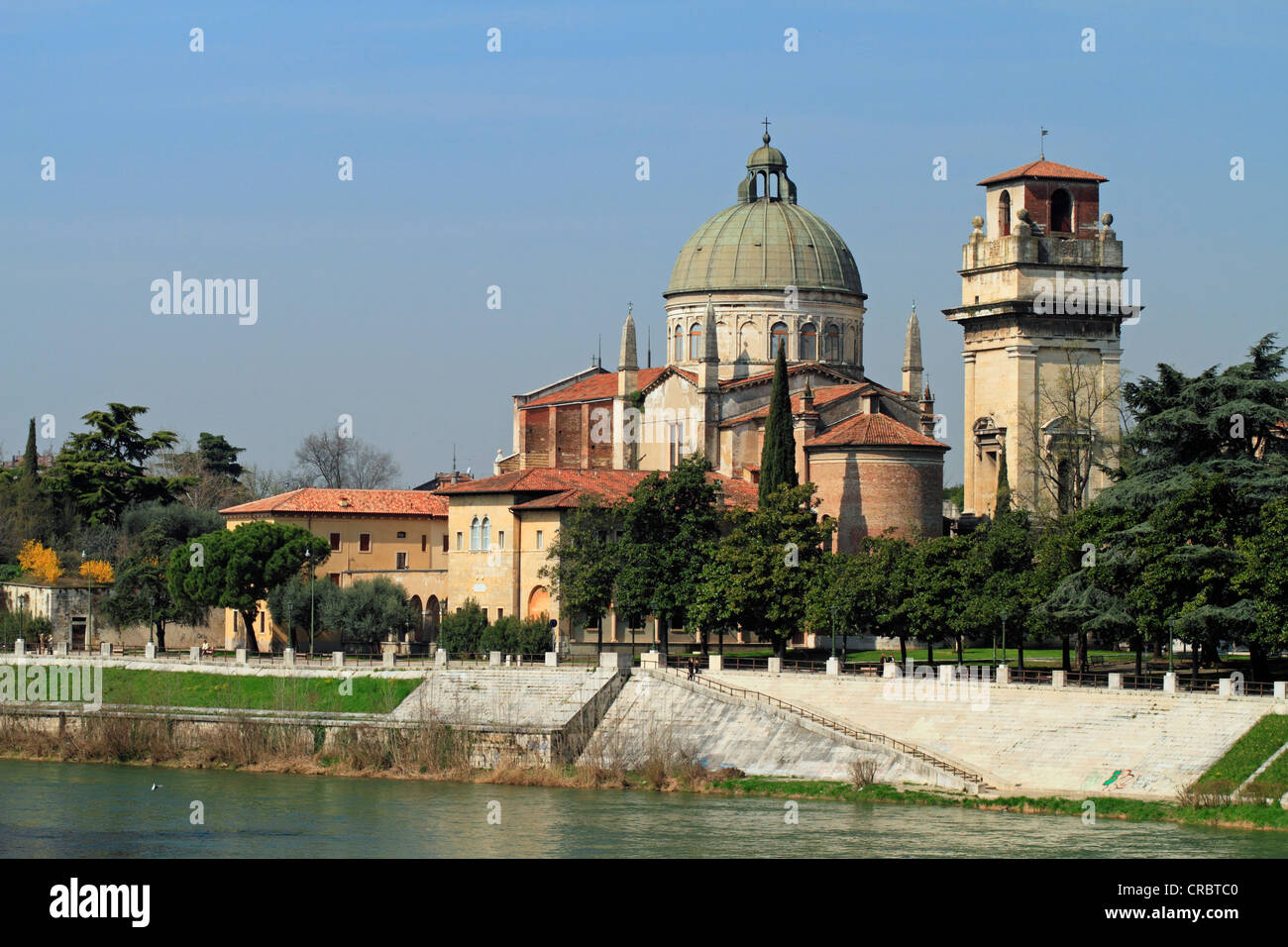 Kirche von San Giorgio in Braida, Castel S. Pietro, Verona, Veneto, Italien, Europa Stockfoto