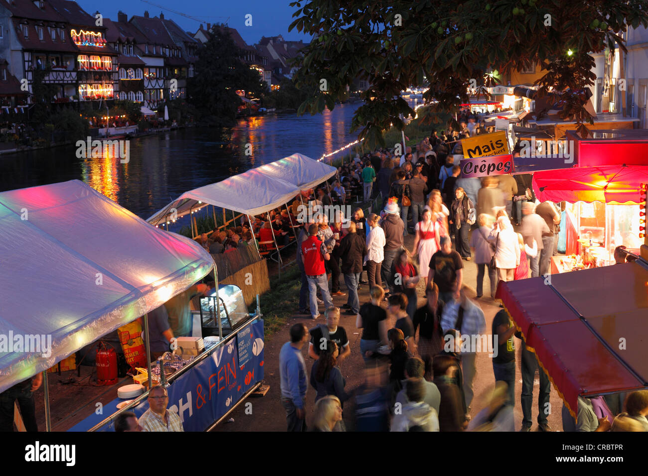 Sandkerwa, Volksfest, Am Leintritt Straße, Bamberg, Oberfranken, Franken, Bayern, Deutschland, Europa, PublicGround Stockfoto