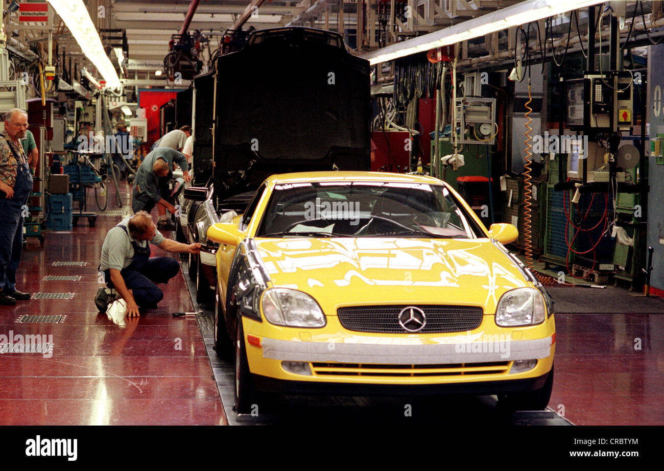 Produktion der Mercedes SL, DaimlerChrysler AG, Bremen, Deutschland Stockfoto