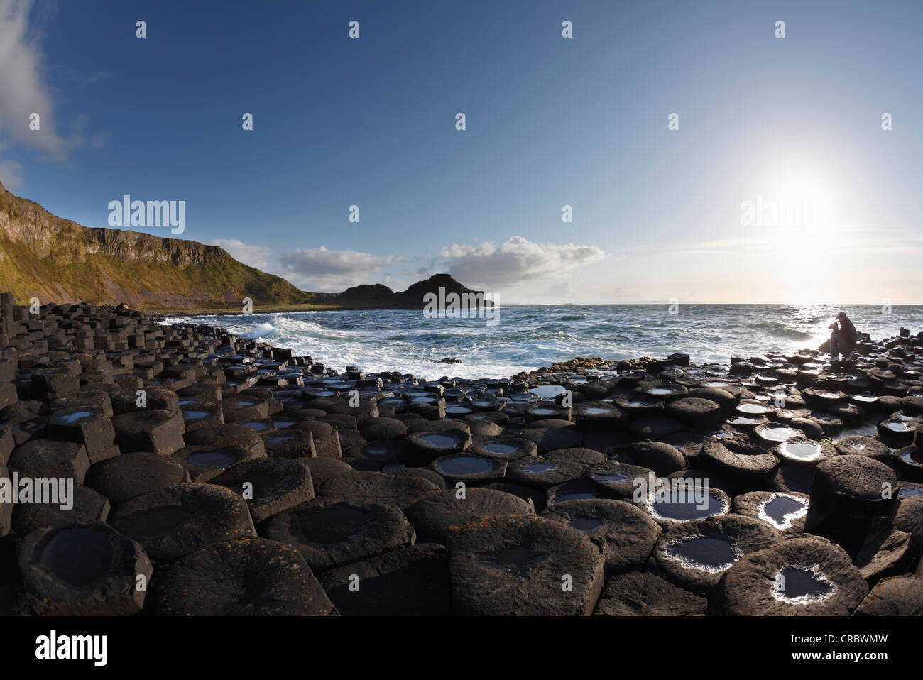 Giant es Causeway, Causeway-Küste, County Antrim, Nordirland, Vereinigtes Königreich, Europa Stockfoto