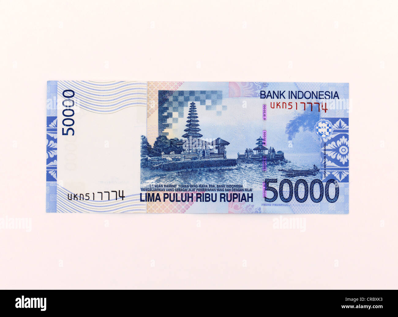 50000 indischen Rupien-banknote Stockfoto