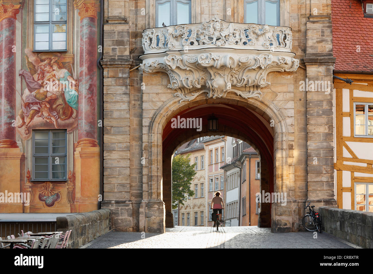 Altes Rathaus, Bamberg, Oberfranken, Franken, Bayern, Deutschland, Europa, PublicGround Stockfoto