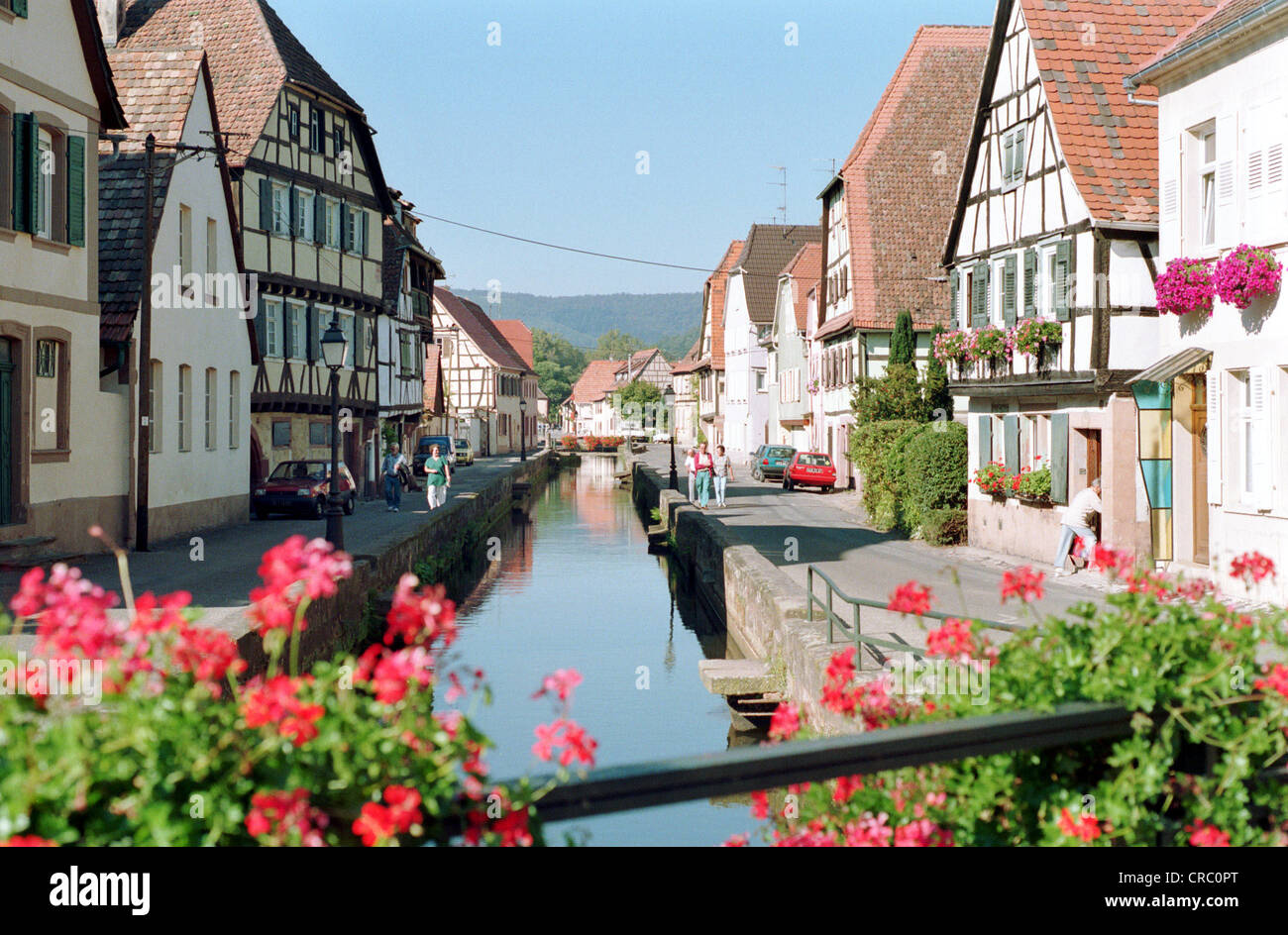 Stadtansicht von Wissembourg im Elsass, Wissembourg, Frankreich