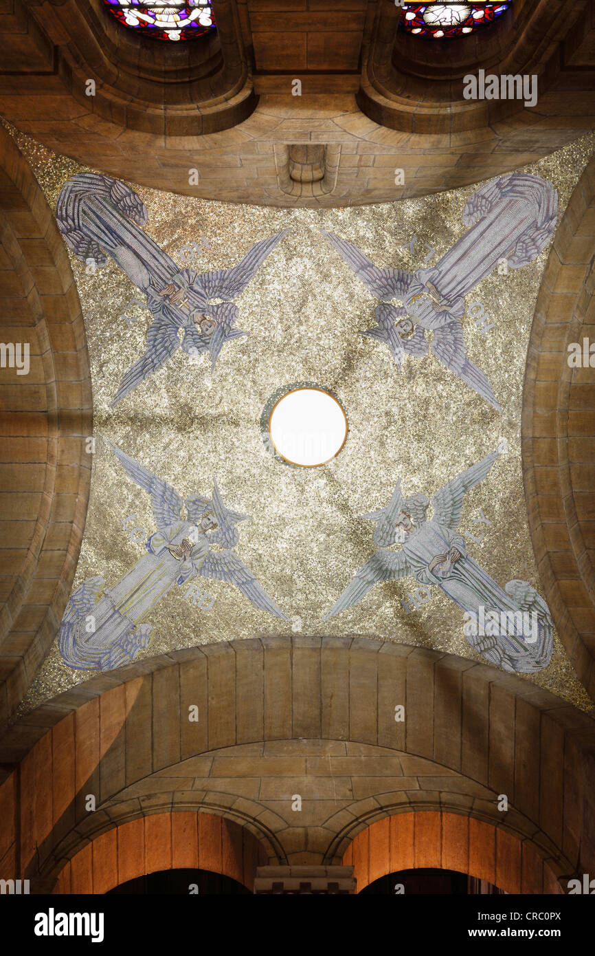 Decke der Kapelle des Heiligen Geistes, St.-Annen Kathedrale, Belfast, Nordirland, Irland, Großbritannien, Europa Stockfoto
