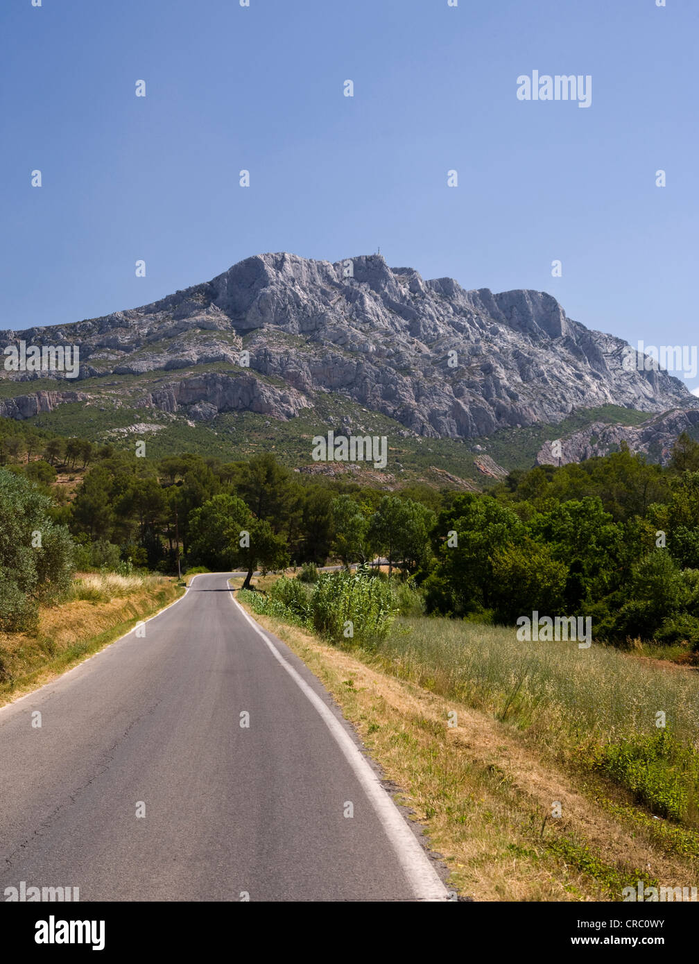 Berg Sainte Victoire, Cezanne Aix-En-Provence, Frankreich. Stockfoto