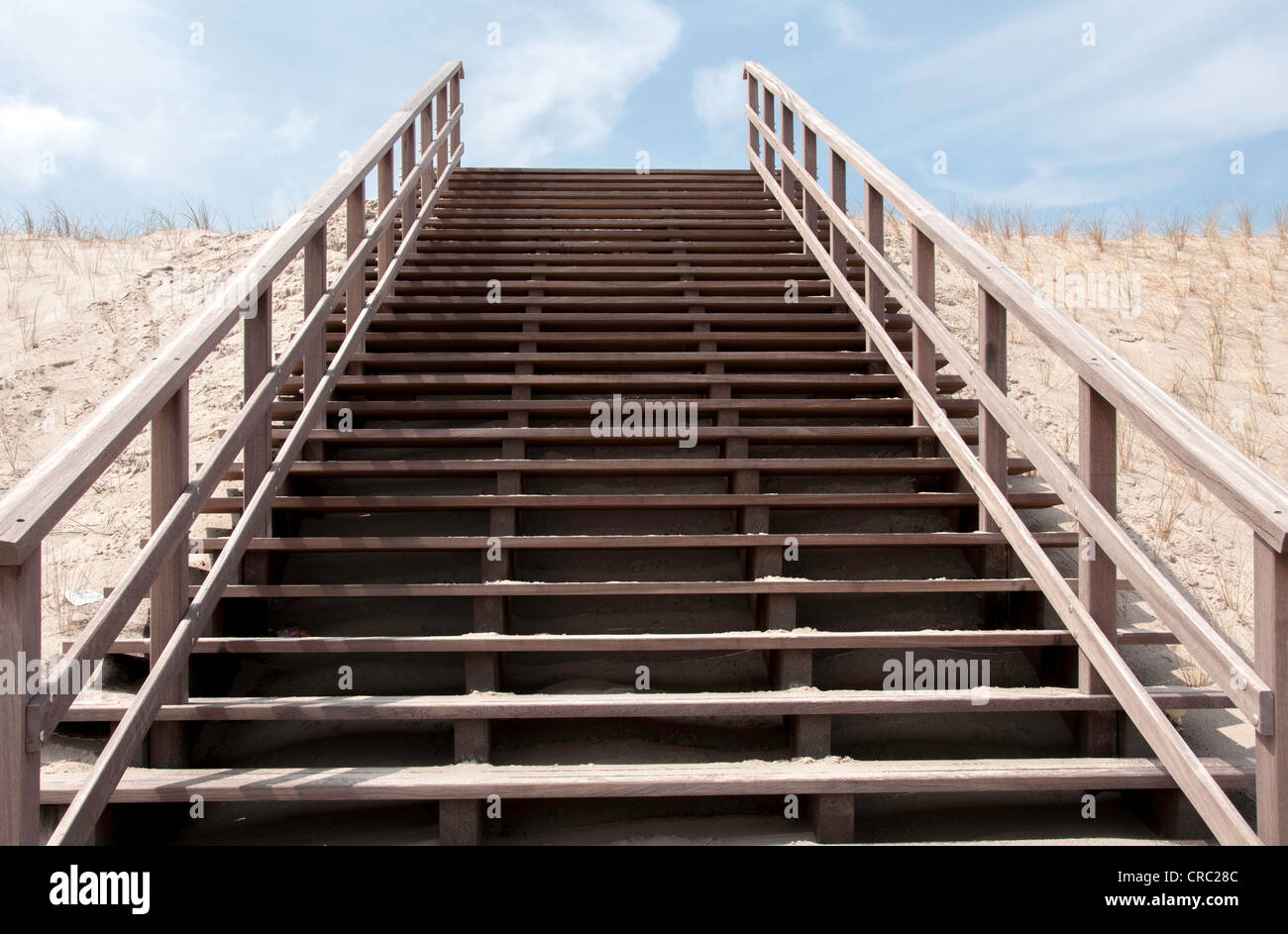 Upgoing Treppe zum Himmel und Himmel Stockfoto