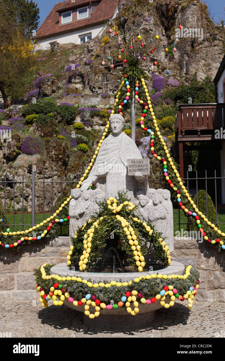 Ostern gut, Obertrubach, kleine Schweiz, Oberfranken, Franken, Bayern, Deutschland, Europa Stockfoto