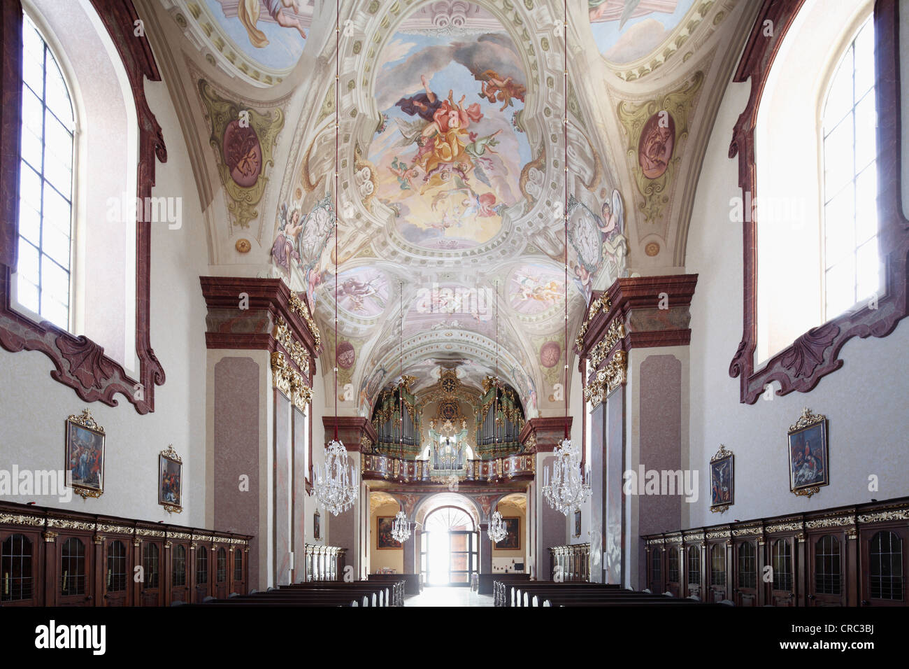 Wallfahrt Kirche von Maria Taferl, barocke Basilika, Nibelungengau, Waldviertel, Wald-Viertel, Niederösterreich, Österreich Stockfoto