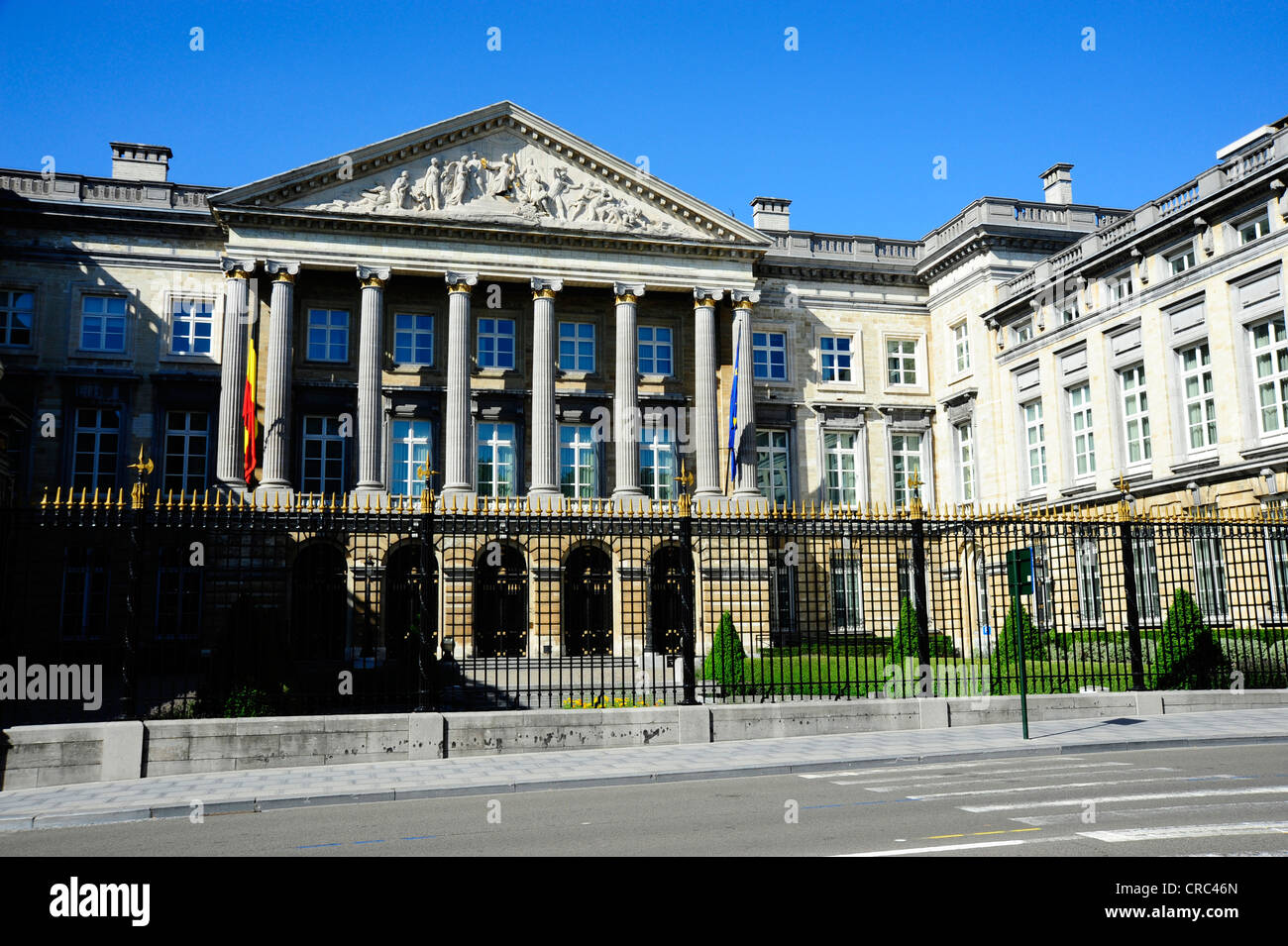 Palais De La Nation, Paleis der Natie, Neo-Klassizismus, Brüssel, Belgien, Benelux, Europa Stockfoto