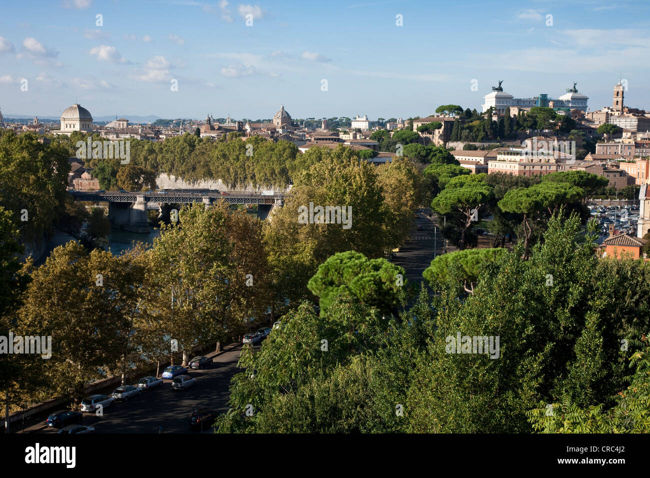 Sicht vom Parco Savella auf das Stadt Zentrum, Aventin, Rom, Italien, Europa Stockfoto